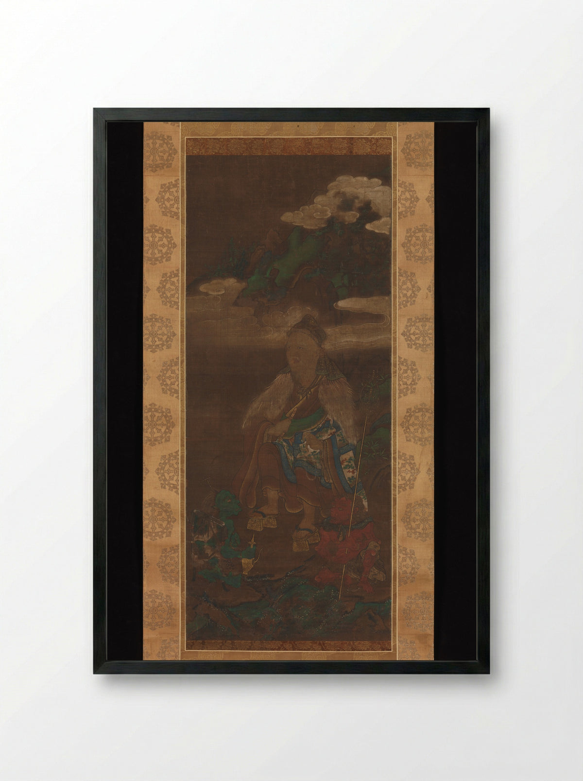 Portrait of En no Gyōja - Jakusai - Framed Print Black