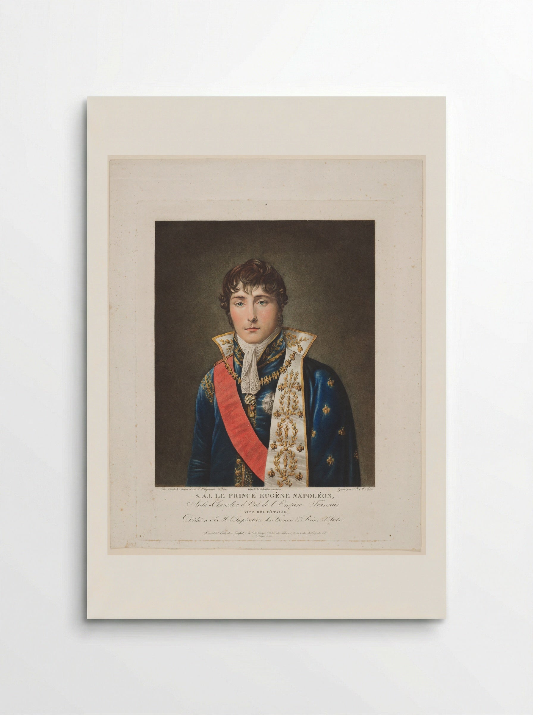 Portrait of Eugène de Beauharnais - Pierre Michel Alix - Poster