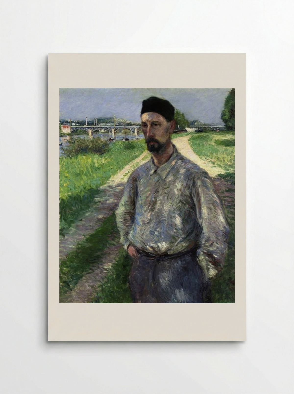 Portrait of Eugene Lamy - Gustave Caillebotte - Poster