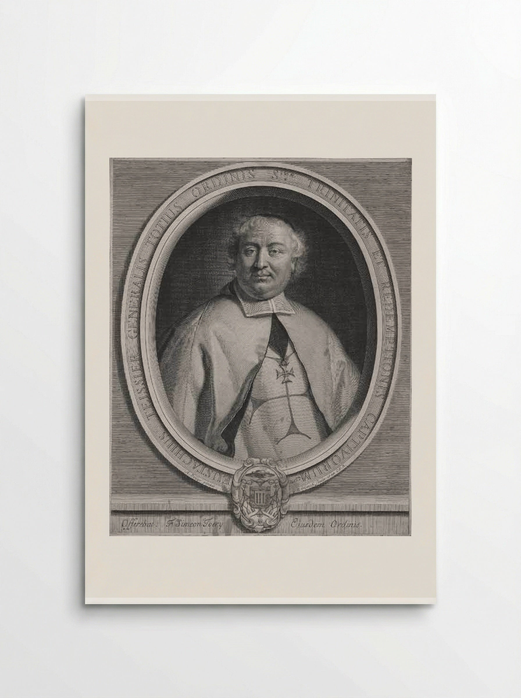 Portrait of Eustache Teissier - Gérard Edelinck - Poster