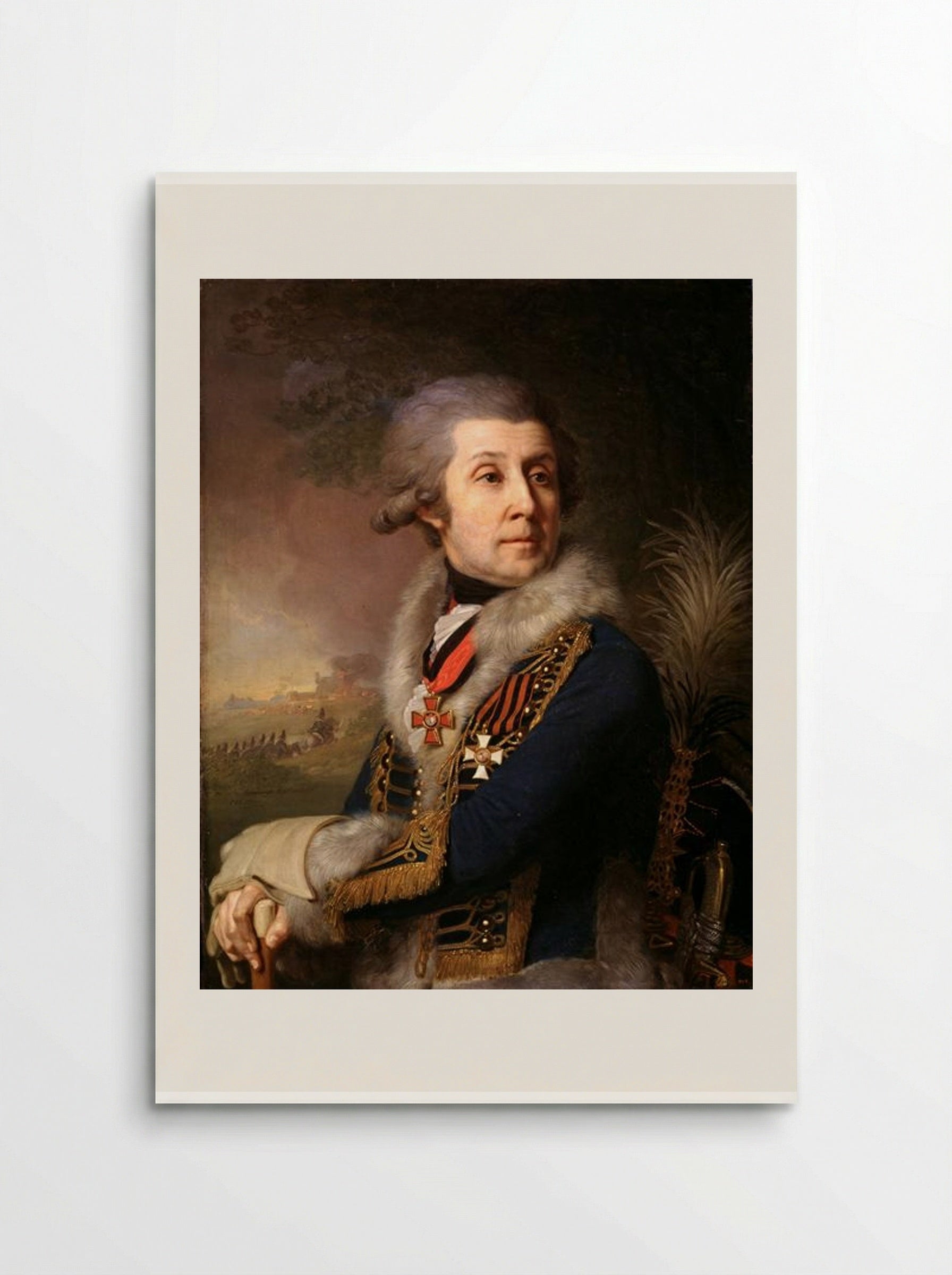 Portrait of F. A. Borovsky - Vladimir Borovikovsky - Poster