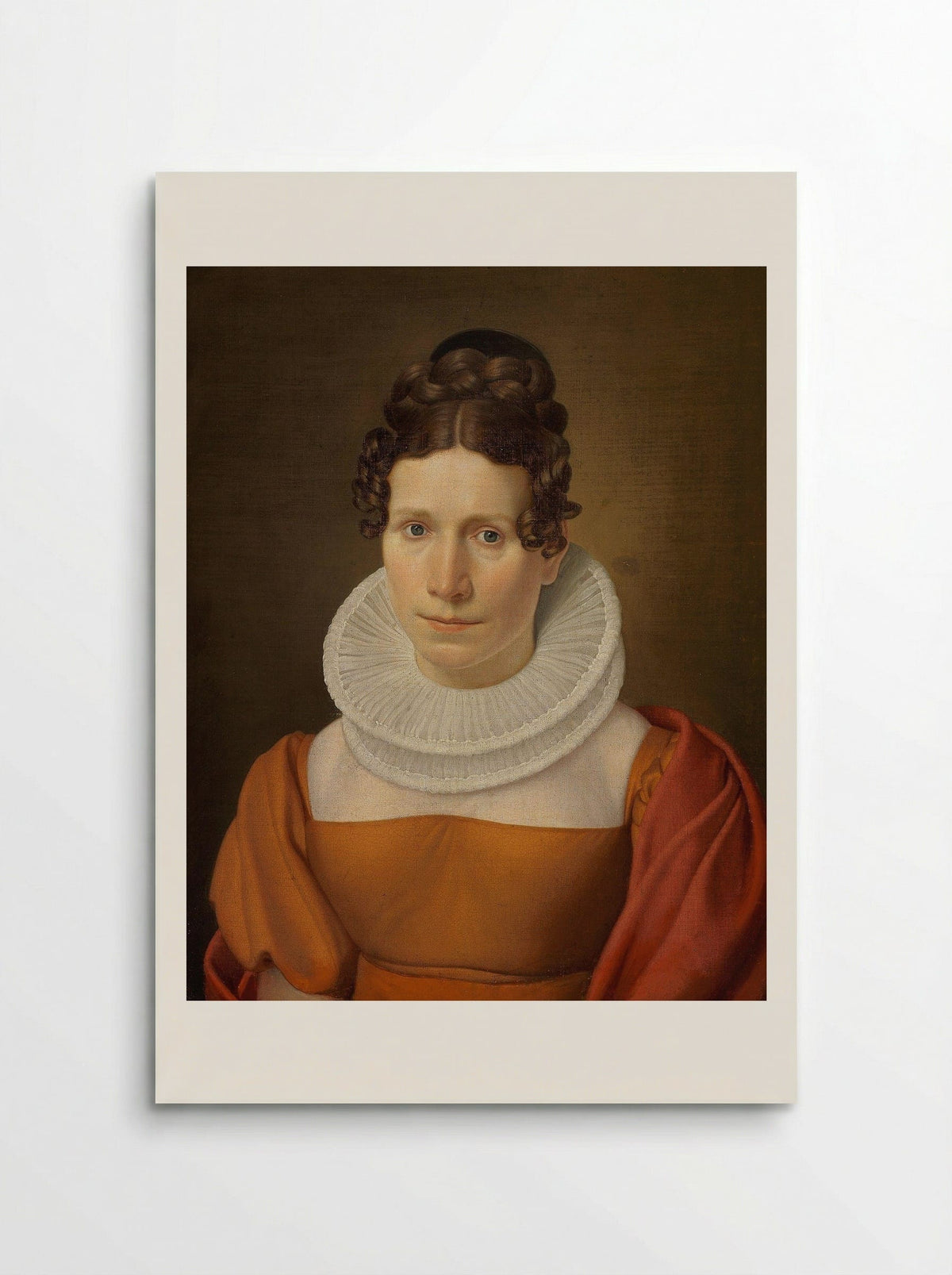 Portrait of Faktor Fjellerups Kone - Christoffer Wilhelm Eckersberg - Poster