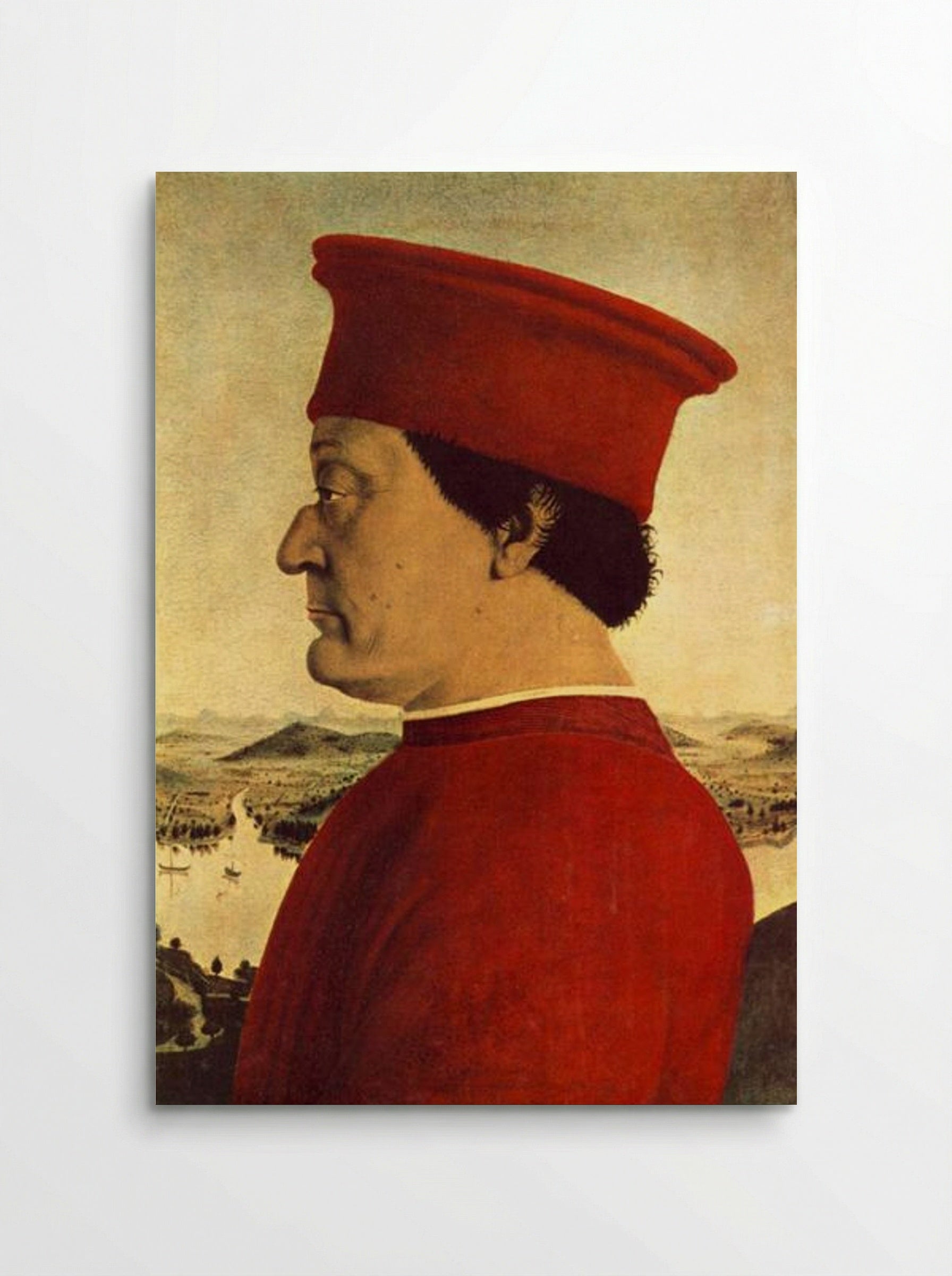 Portrait of Federigo da Montefeltro - Piero della Francesca - Poster