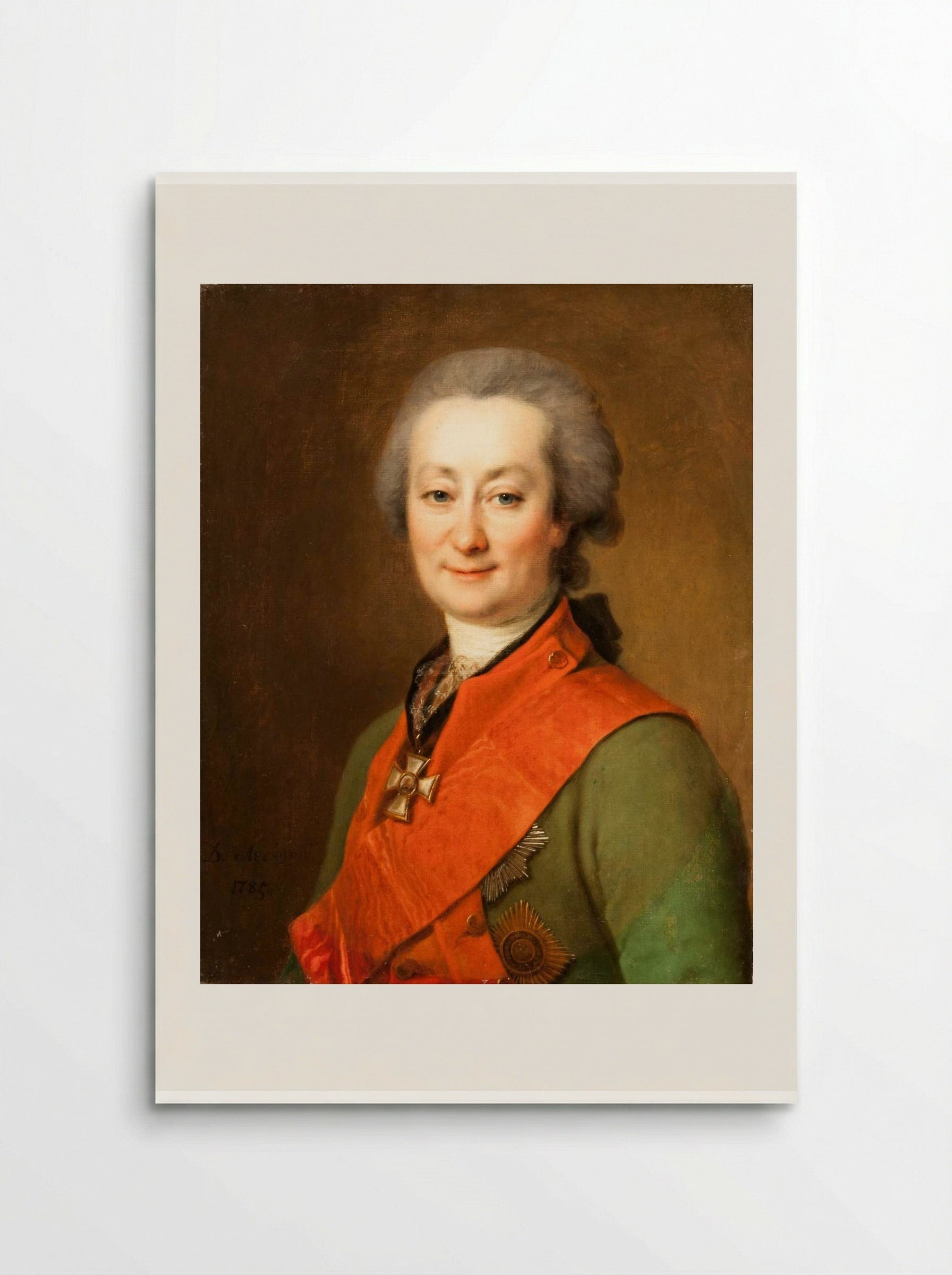 Portrait of Fedor Orlov - Dmitry Levitzky - Poster