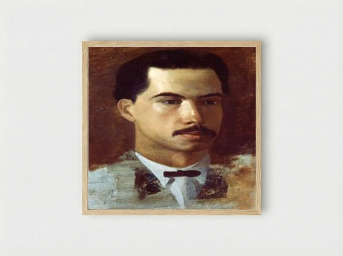 Portrait of Felipe Sojo - José María Velasco Gómez - Framed Print Wood