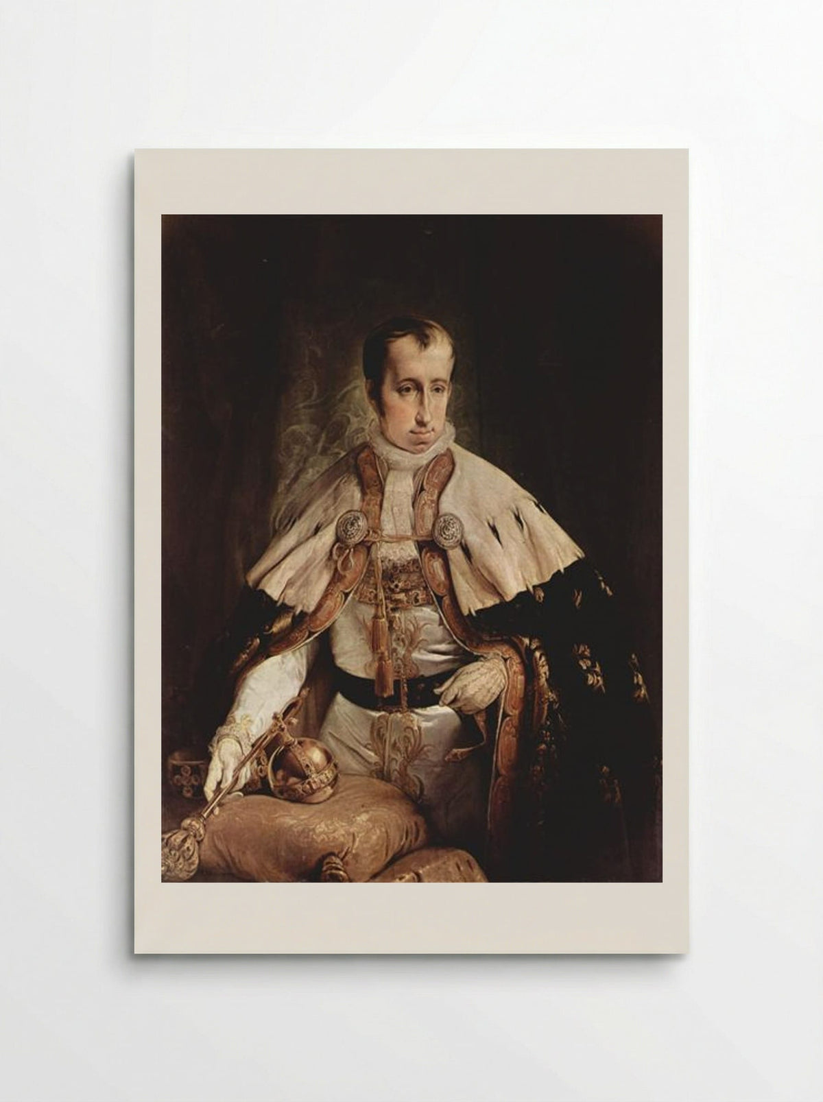 Portrait of Ferdinand I of Austria - Francesco Hayez - Poster