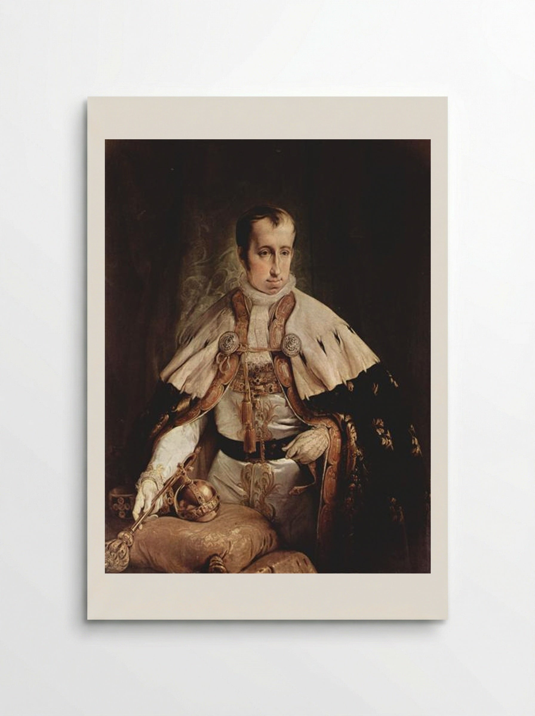 Portrait of Ferdinand I of Austria - Francesco Hayez - Poster