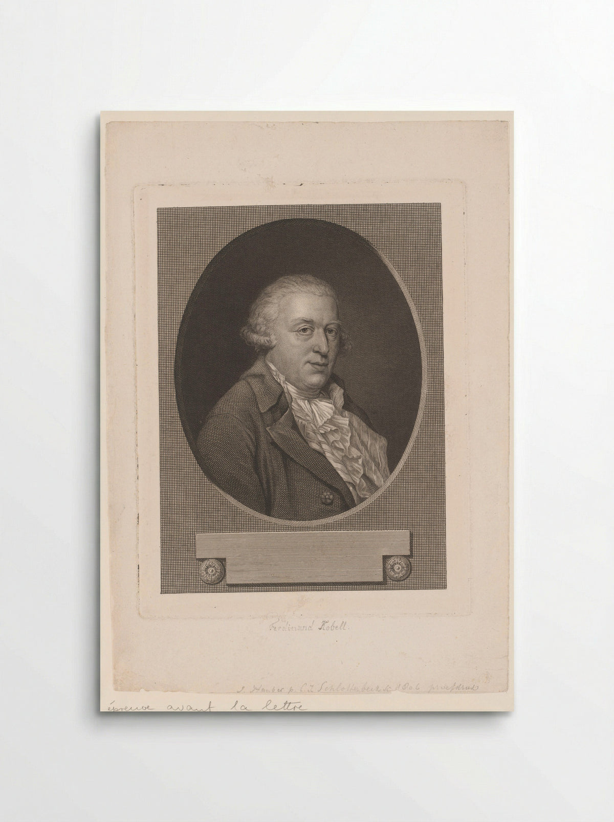 Portrait of Ferdinand Kobell - Christian Jakob Schlotterbeck - Poster