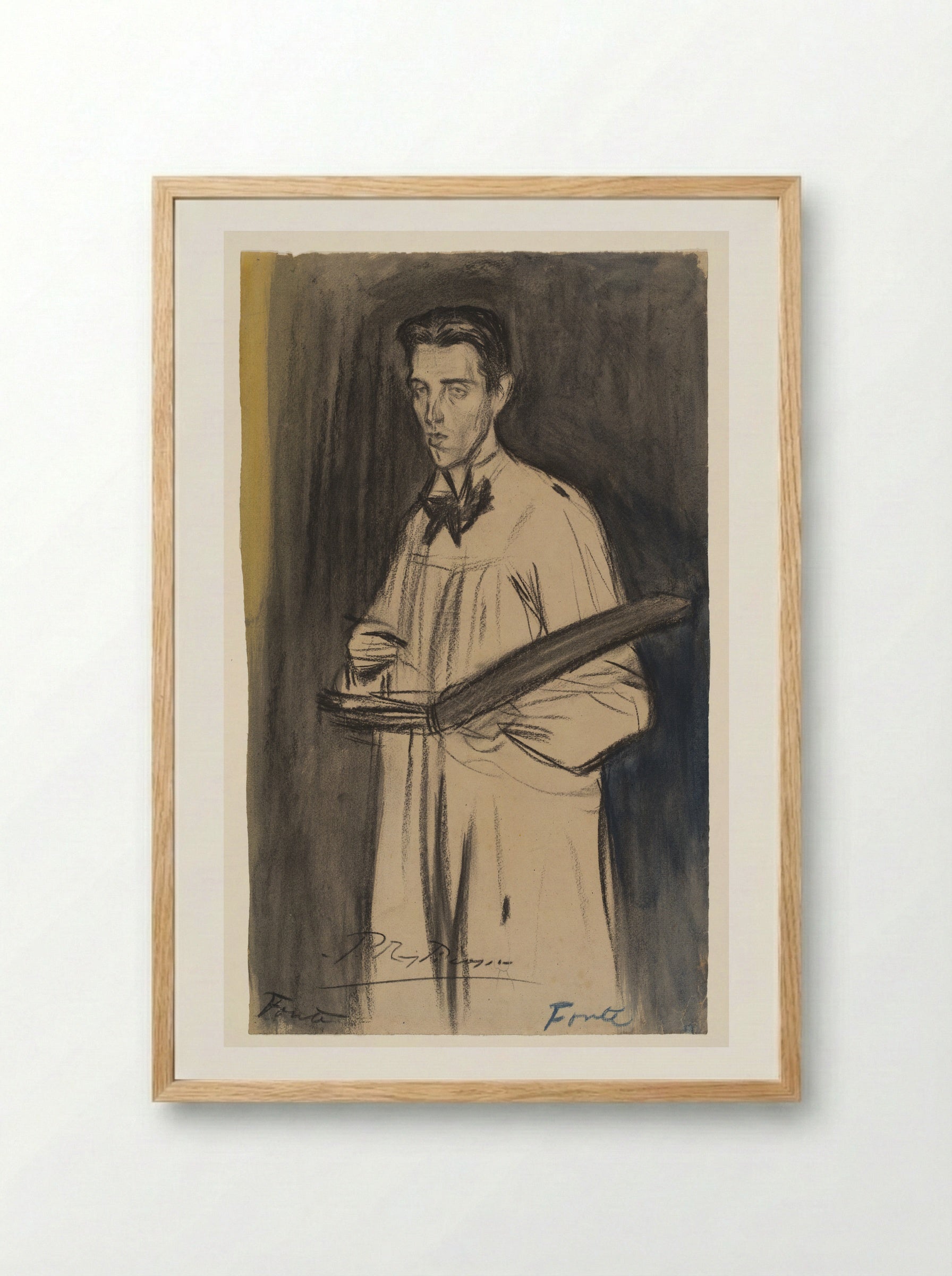 Portrait of Fonte - Pablo Ruiz Picasso - Framed Print Wood