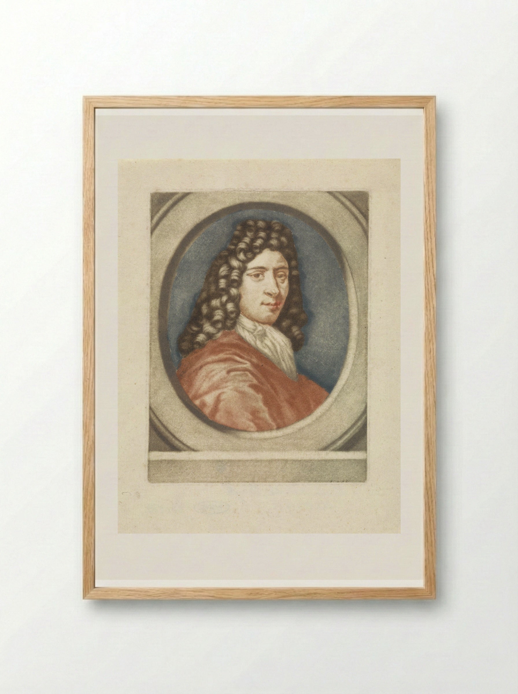 Portrait of Frère Jacques de Beaulieu as a Hermit - Pieter van den Berge - Framed Print Wood