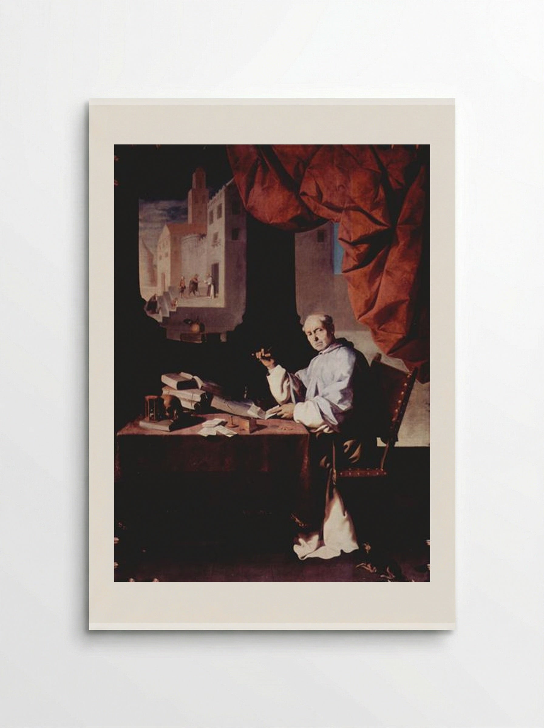 Portrait of Fra Gonzalo de Illescas - Francisco de Zurbarán - Poster
