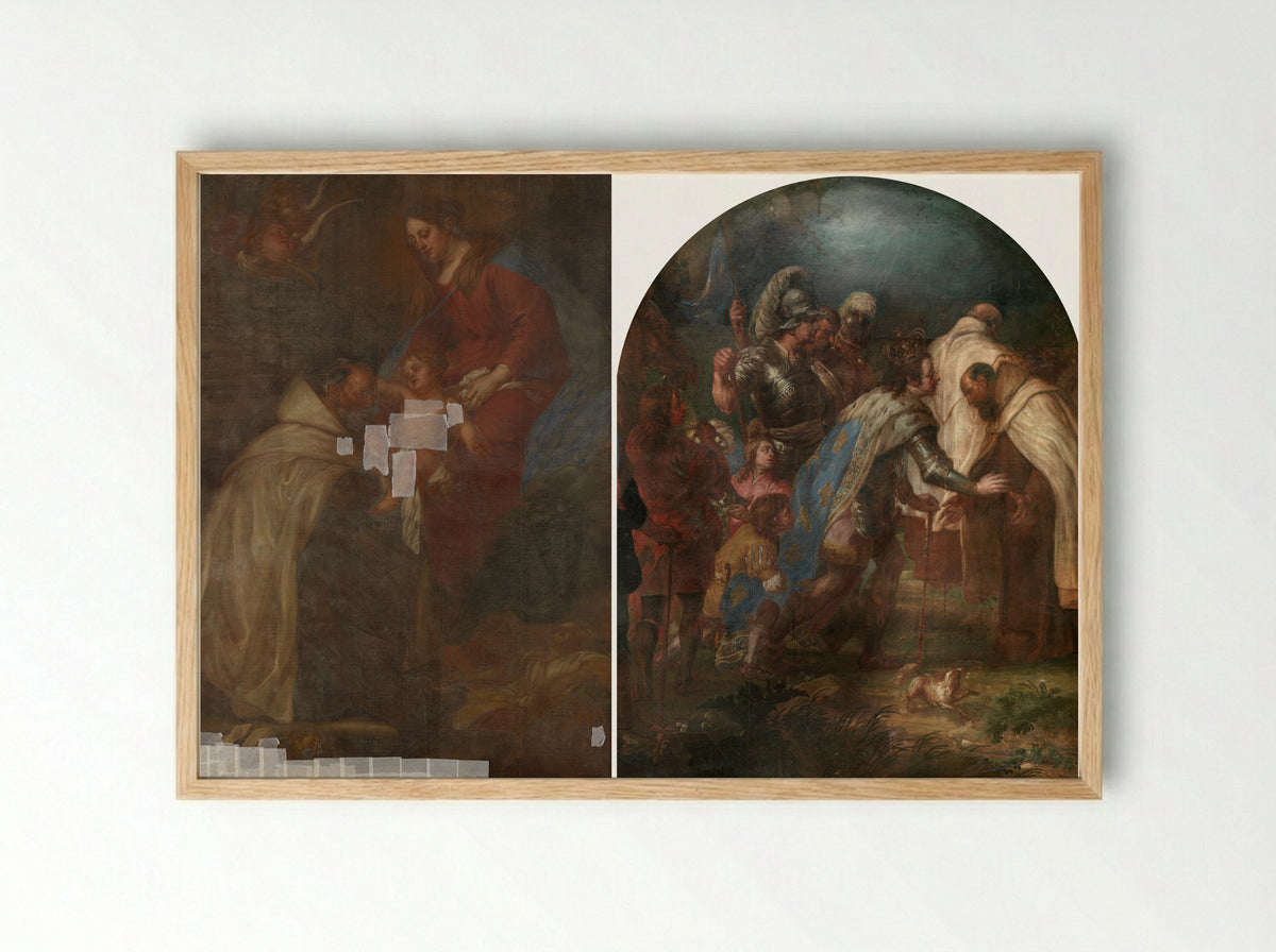 Portrait of François de Gand-Villain, Bishop of Tournai - Lucas Franchoys (II) - Framed Print Wood