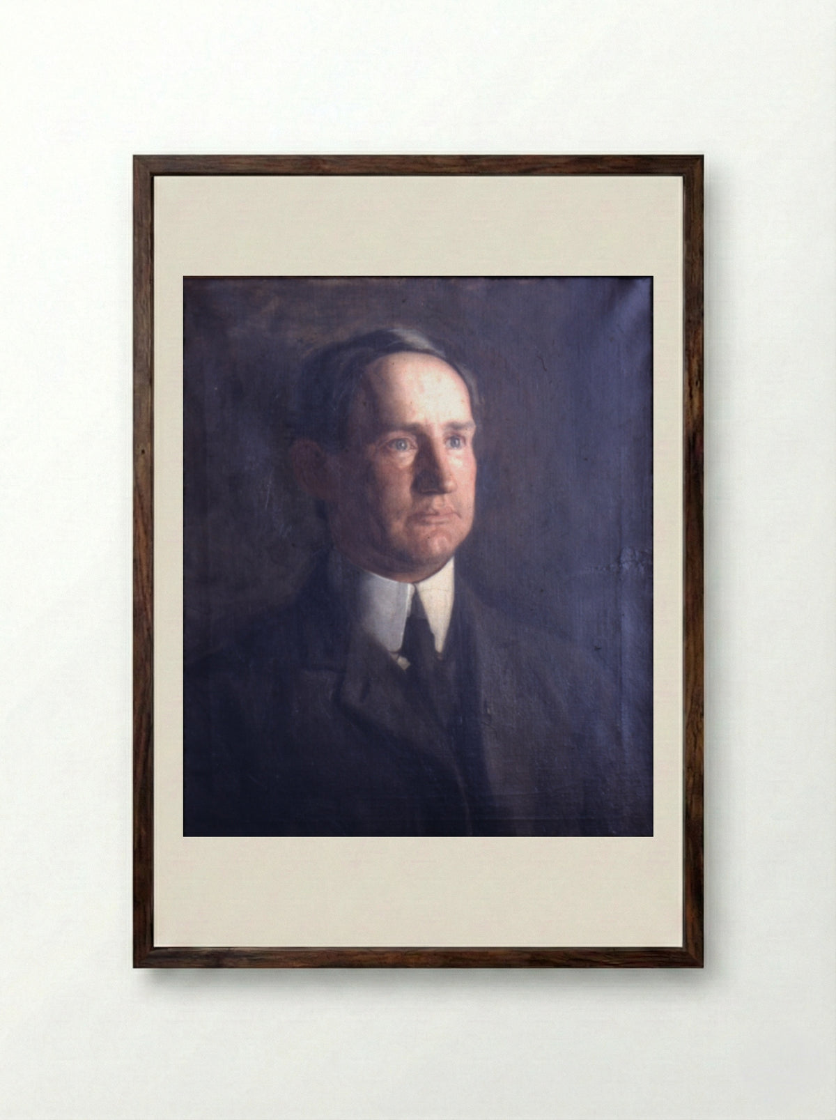 Portrait of Frank Lindsay Greenwalt - Thomas Eakins - Framed Print Dark Wood