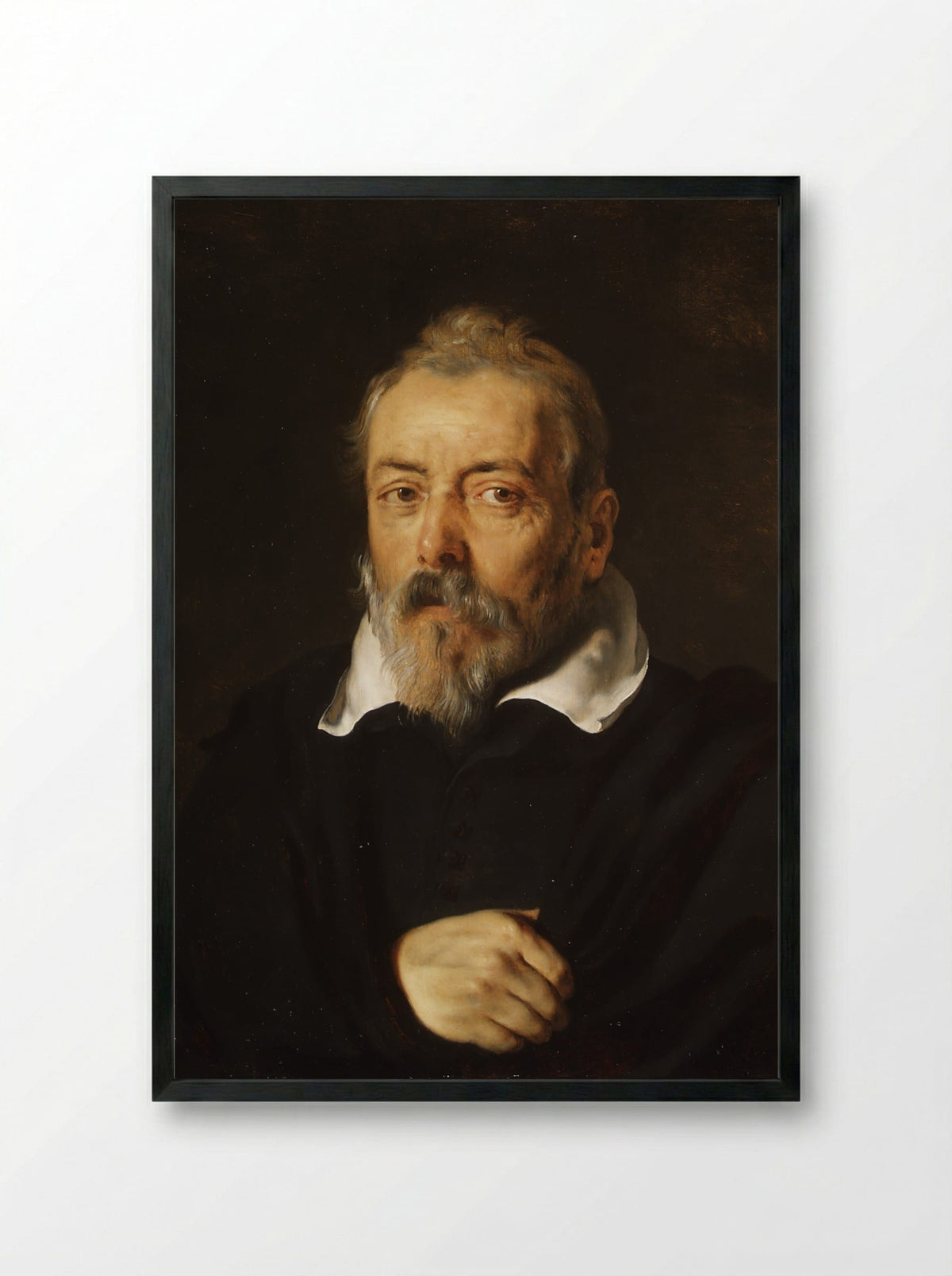 Portrait of Frans Francken I - Peter Paul Rubens - Framed Print Black