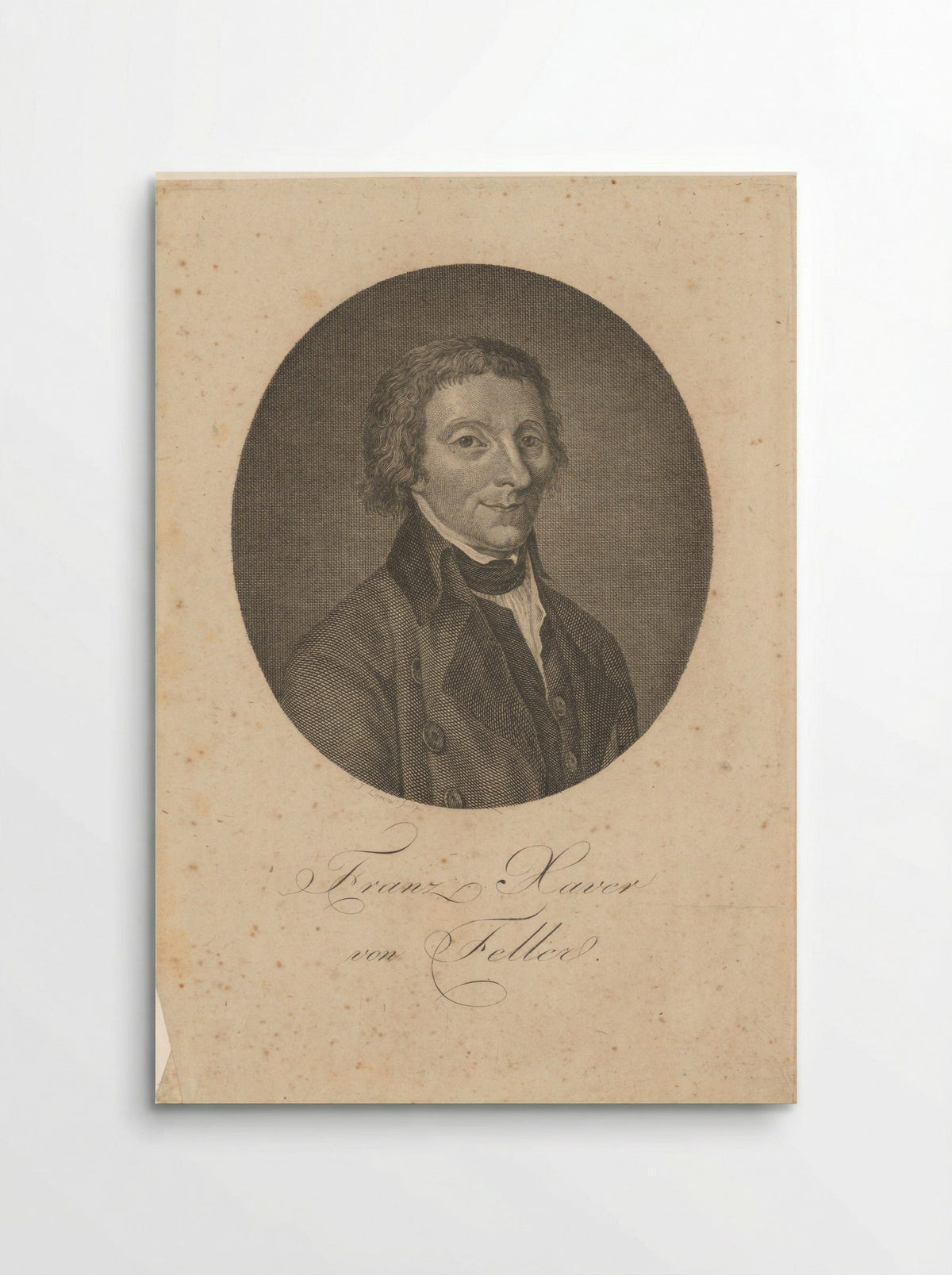 Portrait of Franz Xaver von Feller - Paul Jacob Laminit - Poster