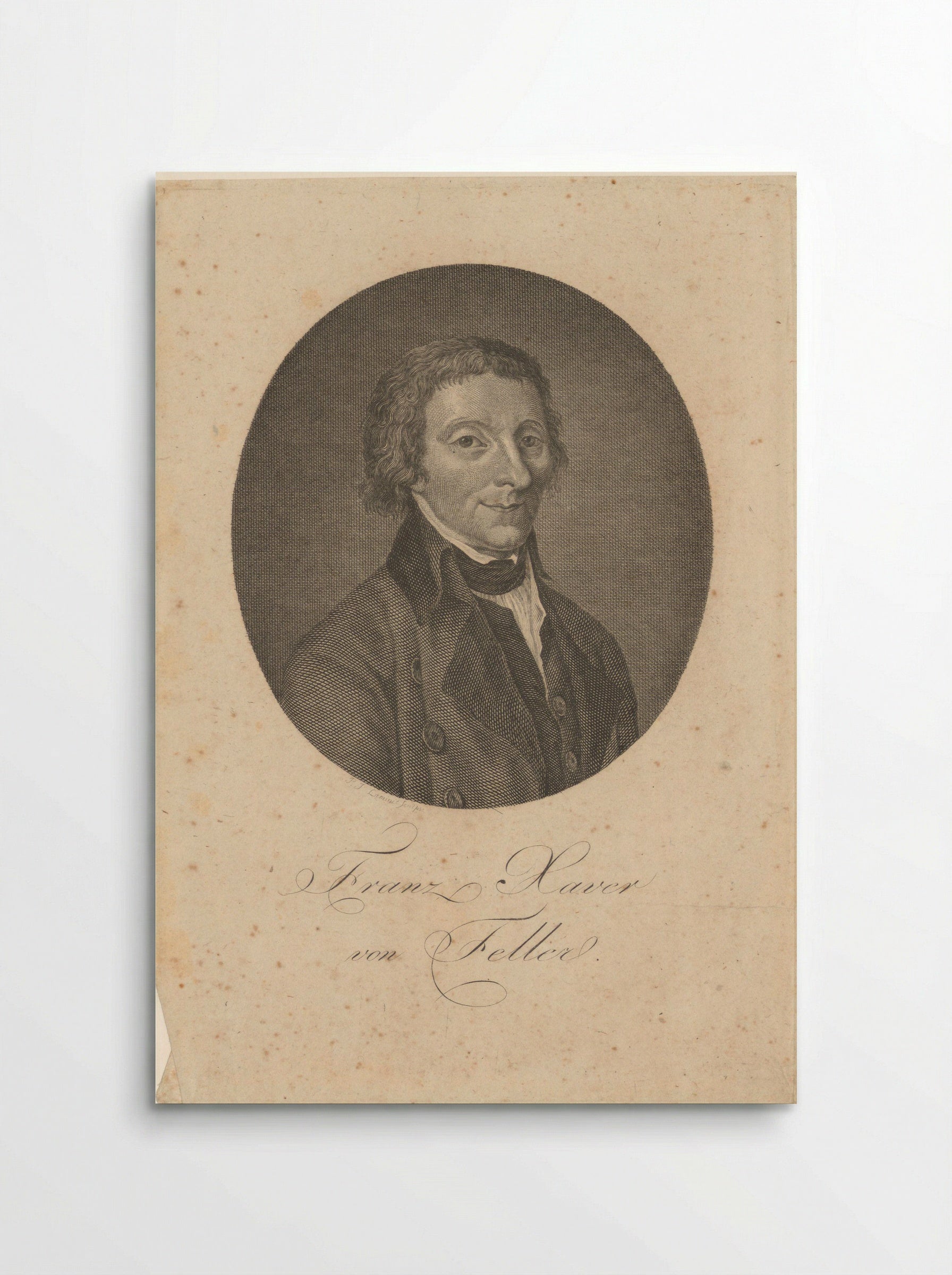 Portrait of Franz Xaver von Feller - Paul Jacob Laminit - Poster