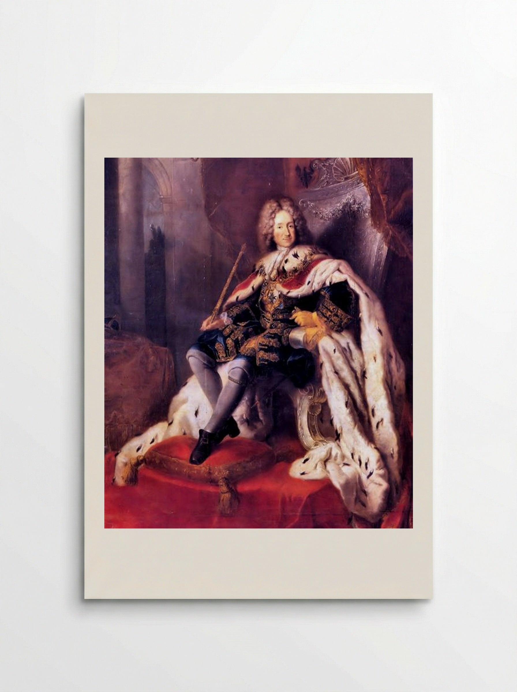 Portrait of Frederick I of Prussia - Antoine Pesne - Poster