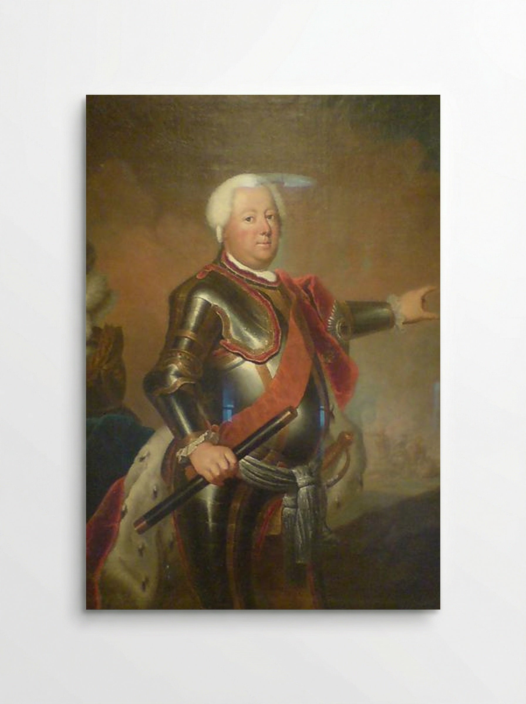 Portrait of Frederick William I of Prussia - Antoine Pesne - Poster