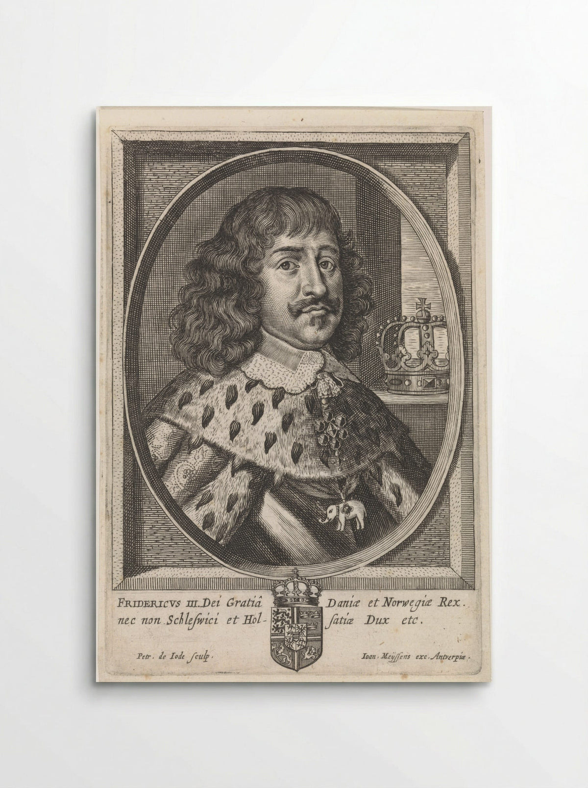 Portrait of Frederik III - Pieter de Jode II - Poster