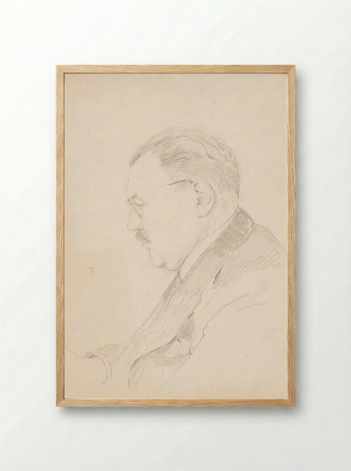 Portrait of Frederik Schmidt-Degener - Harm Kamerlingh Onnes - Framed Print Wood