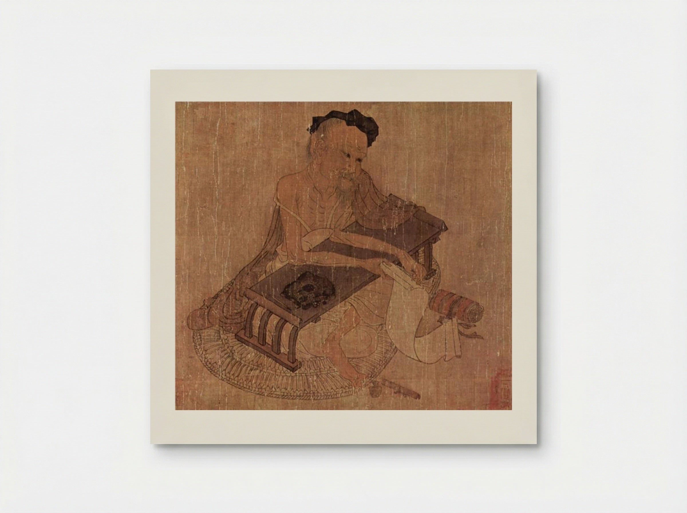 Portrait of Fu Sheng - Wang Wei - Poster