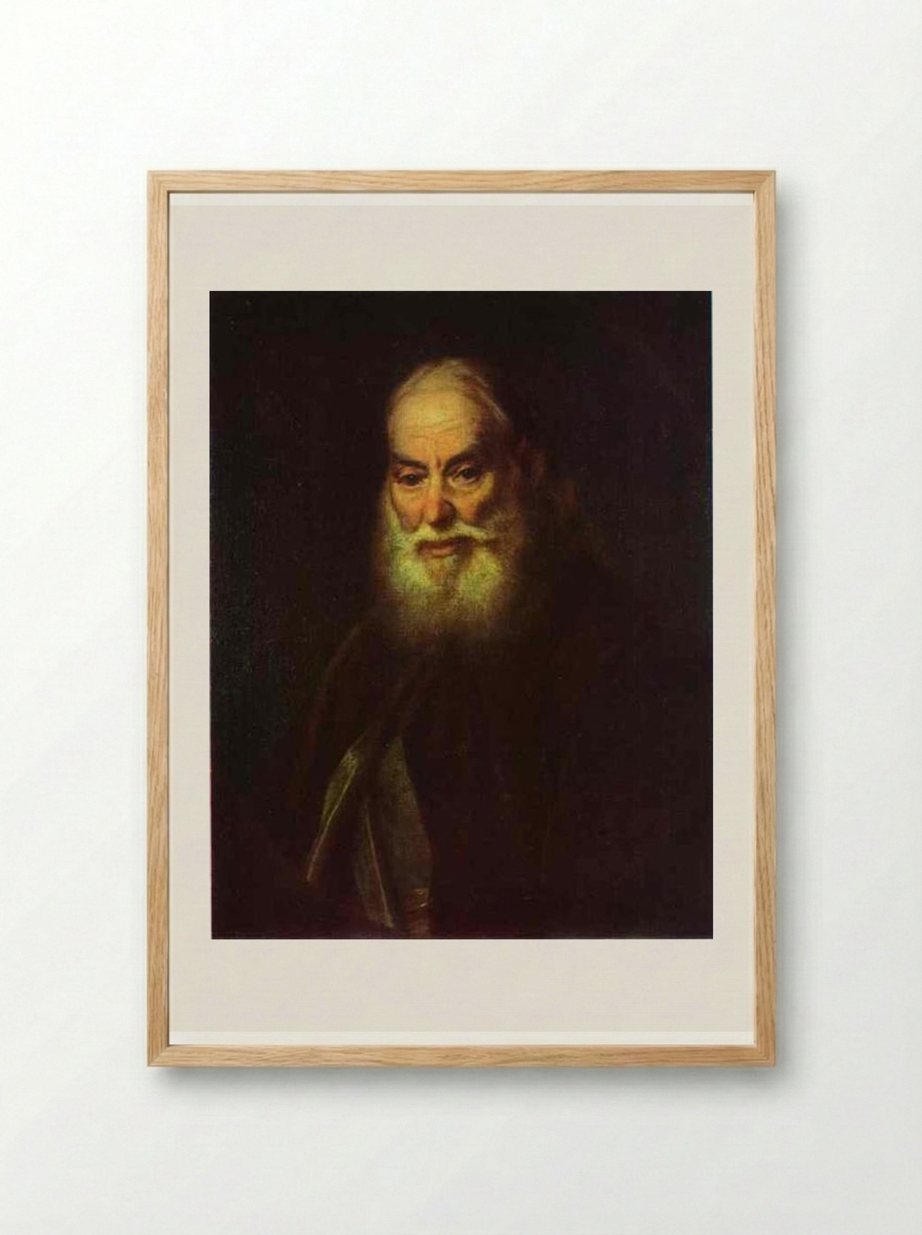 Portrait of G. K. Levitzky - Dmitry Levitzky - Framed Print Wood