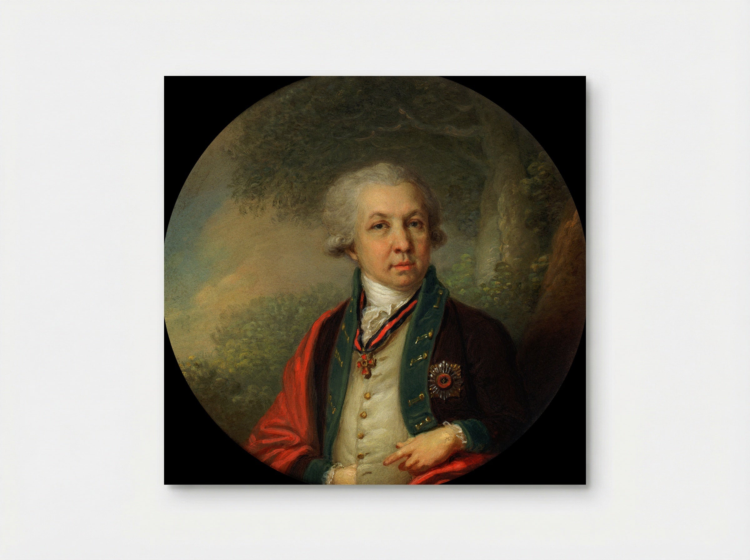 Portrait of Gavrila Romanovich Derzhavin - Vladimir Borovikovsky - Poster