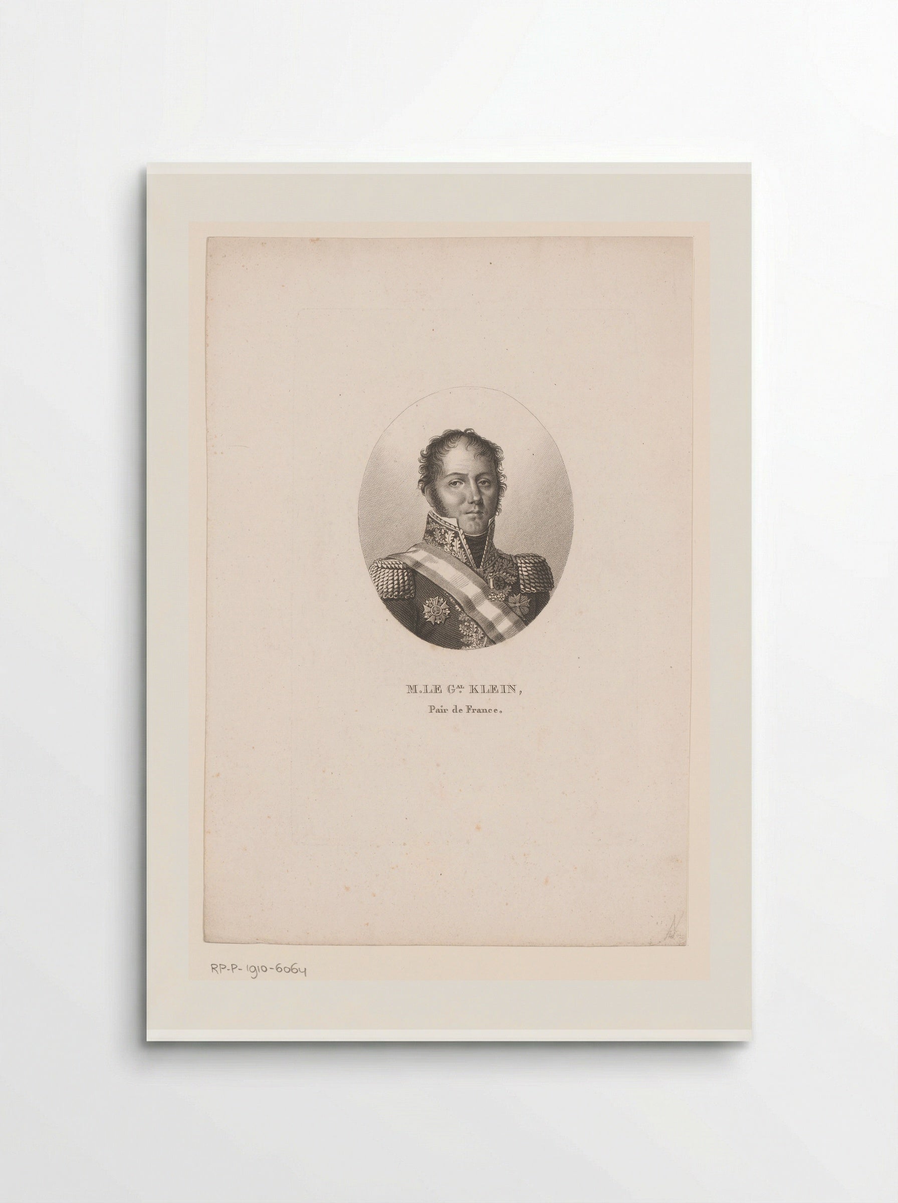 Portrait of General Louis Klein - Ambroise Tardieu - Poster