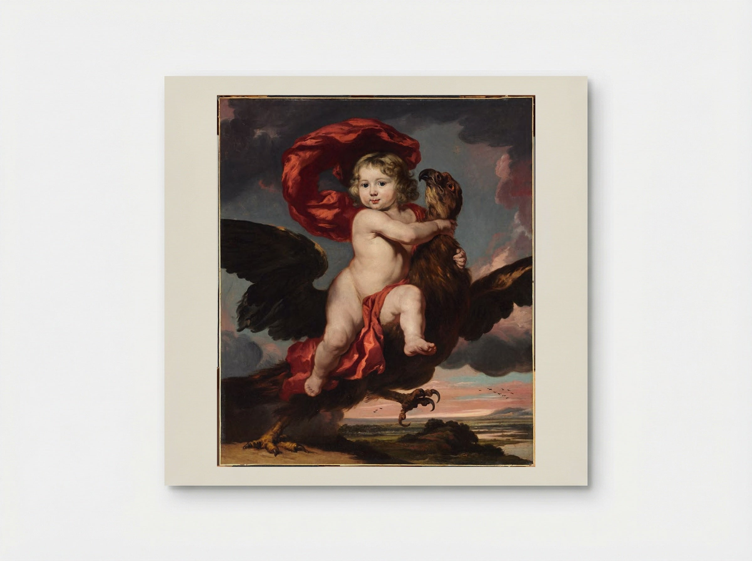 Portrait of George Bredehoff de Vicq as Ganymede - Nicolaes Maes - Poster