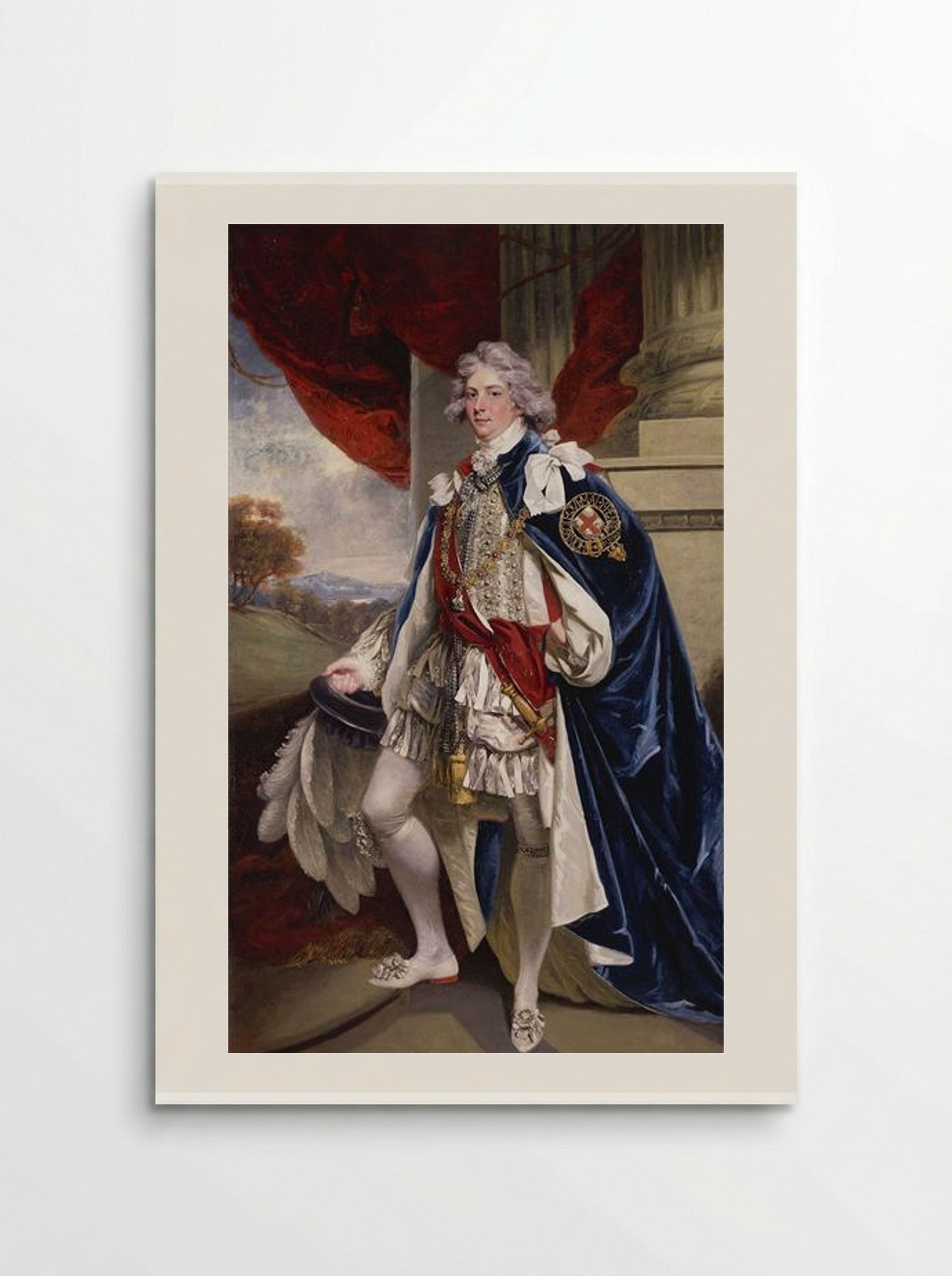 Portrait of George IV, when Prince of Wales - John Hoppner - Poster