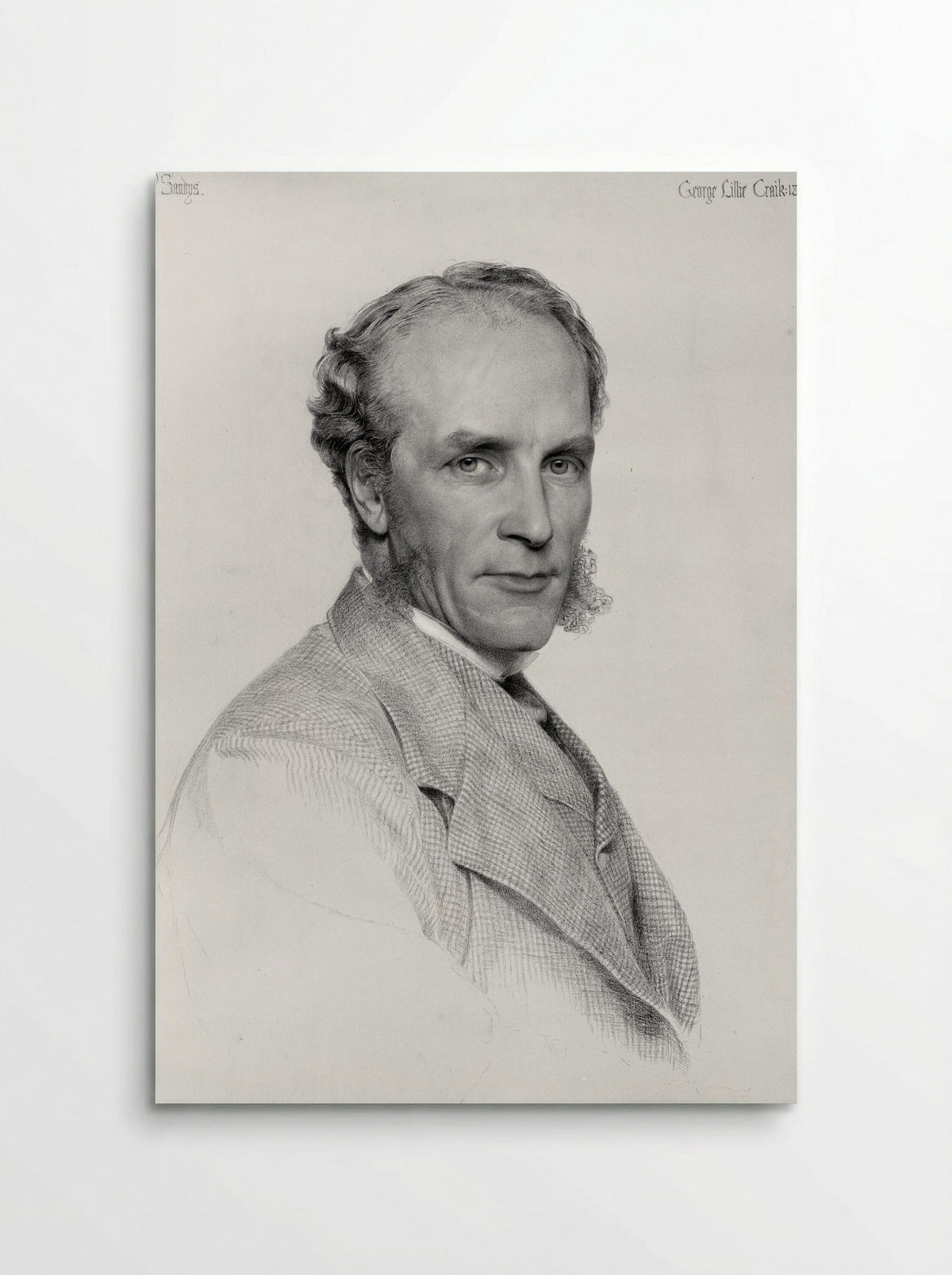 Portrait of George Lillie Craik - Frederick Sandys - Poster