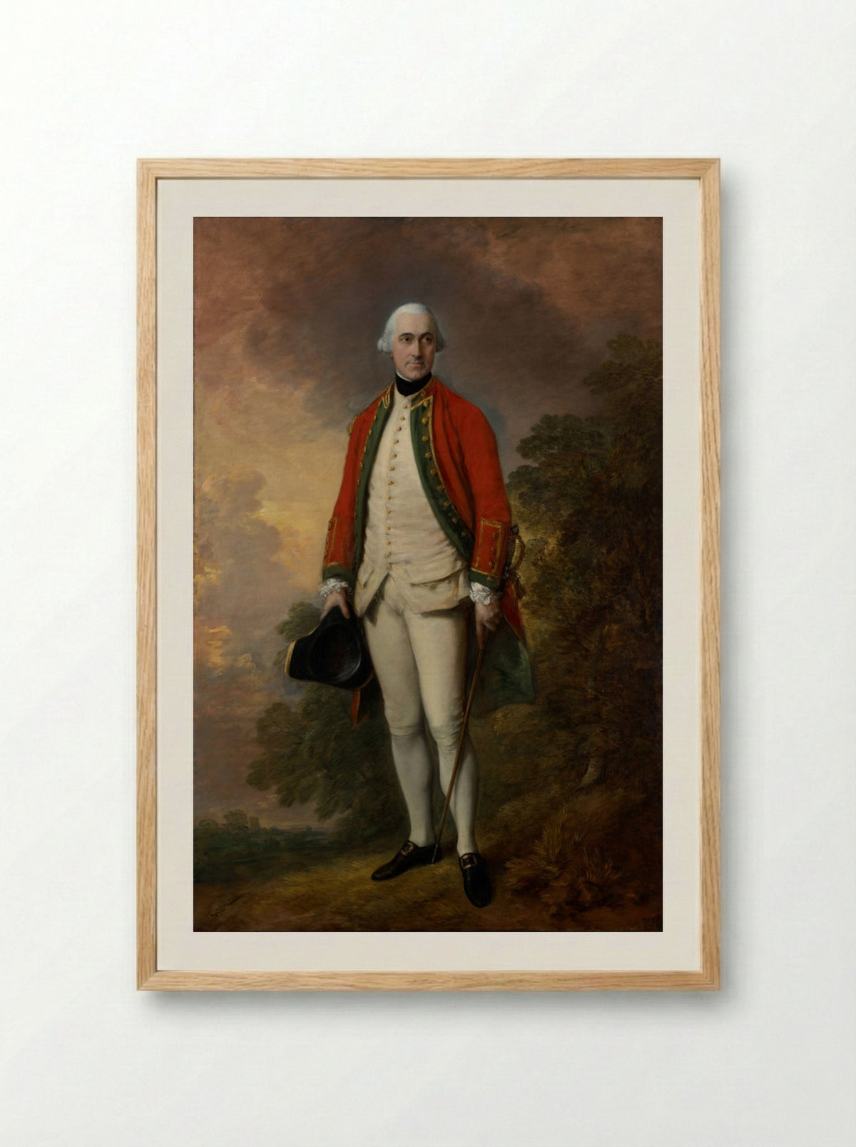 Portrait of George Pitt, First Baron Rivers - Thomas Gainsborough - Framed Print Wood