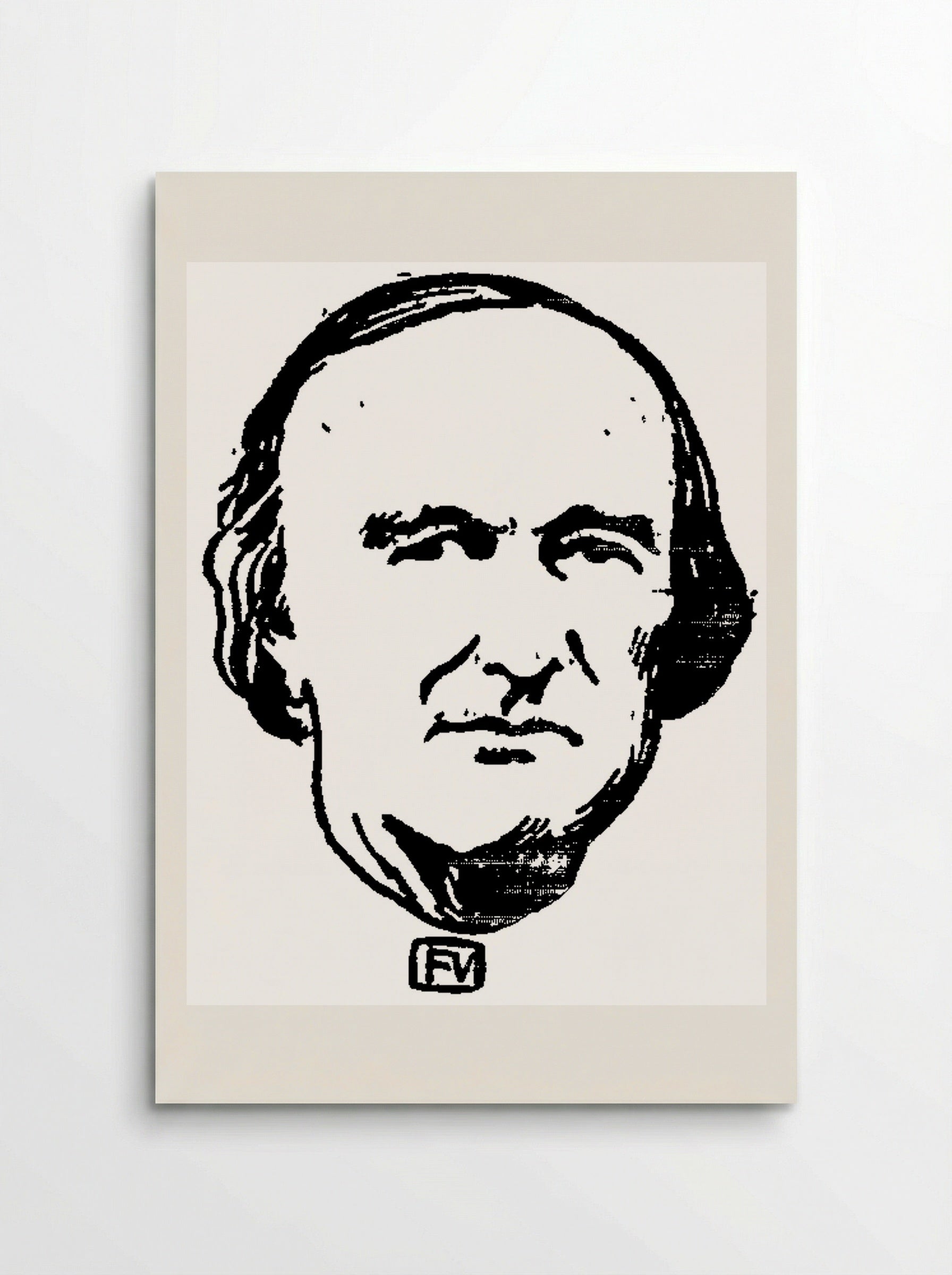 Portrait of Georges Darboy - Félix Vallotton - Poster
