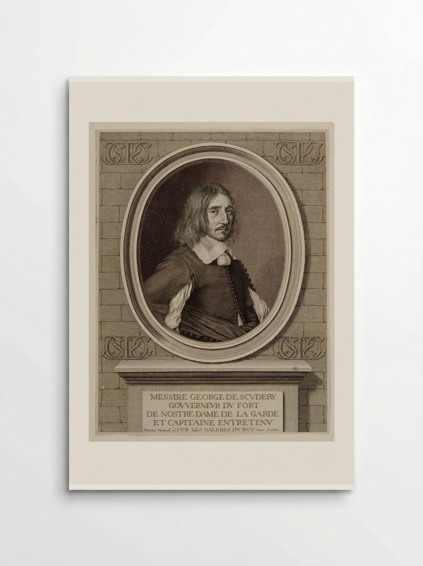 Portrait of Georges de Scudéry - Robert Nanteuil - Poster