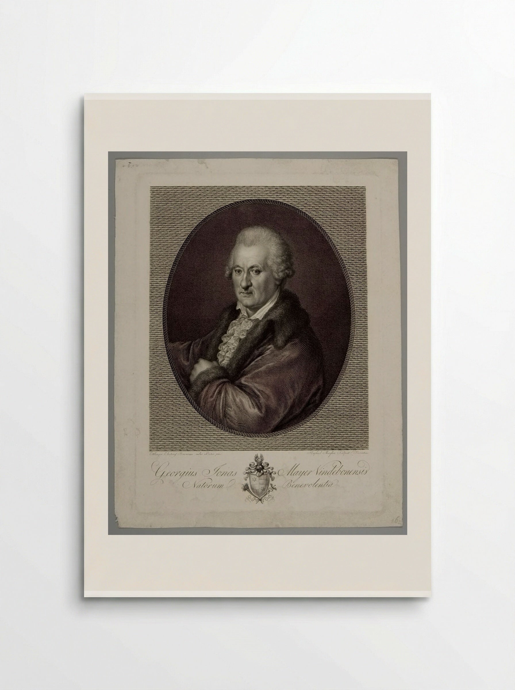 Portrait of Georgius Jonas Mayer - Raphael Morghen - Poster
