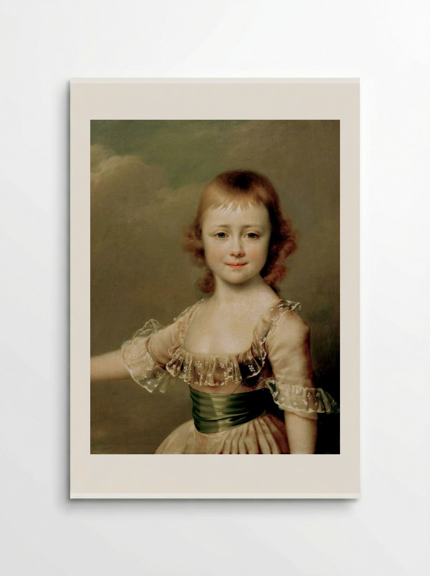 Portrait of Grand Duchess Elena Pavlovna as a Child - Dmitry Levitzky - Poster