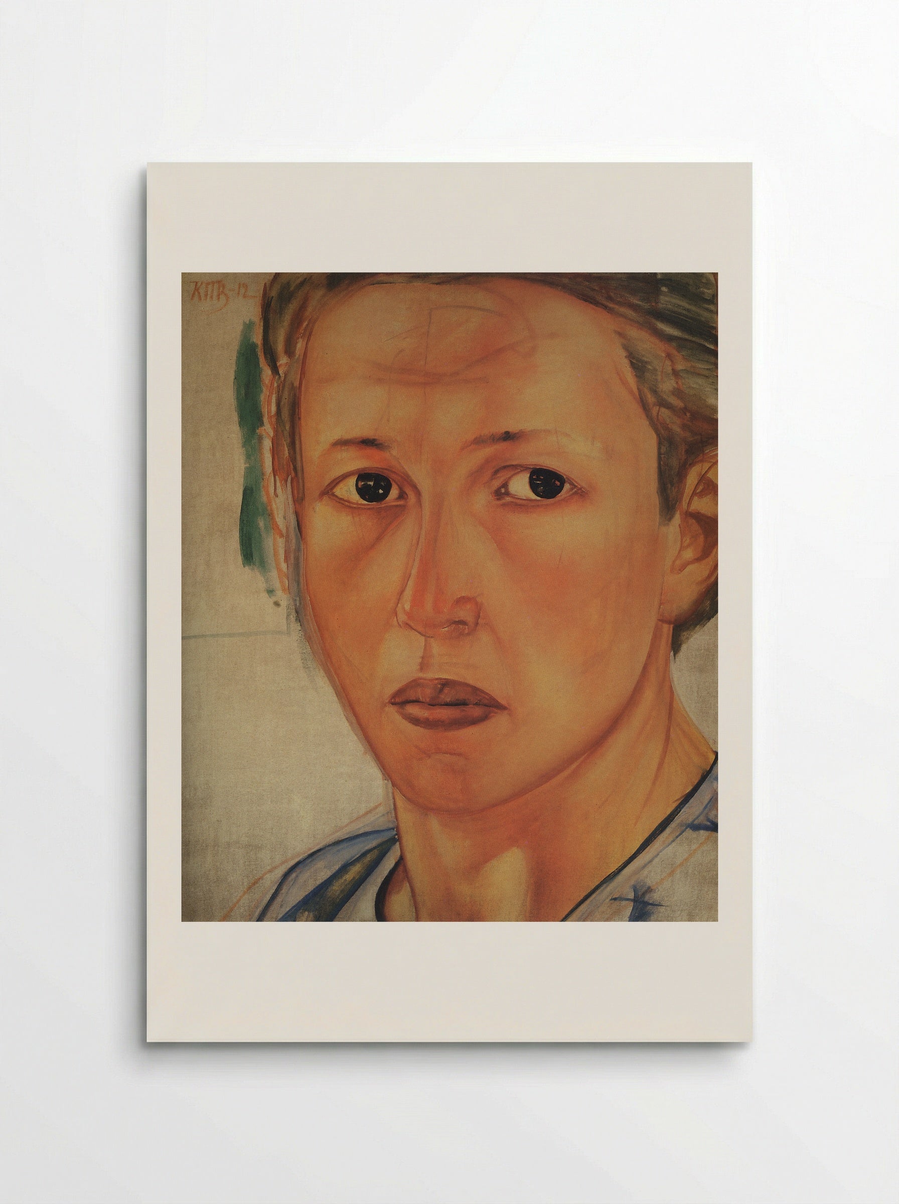 Portrait of Grekova (Kazachka) - Kuzma Petrov-Vodkin - Poster