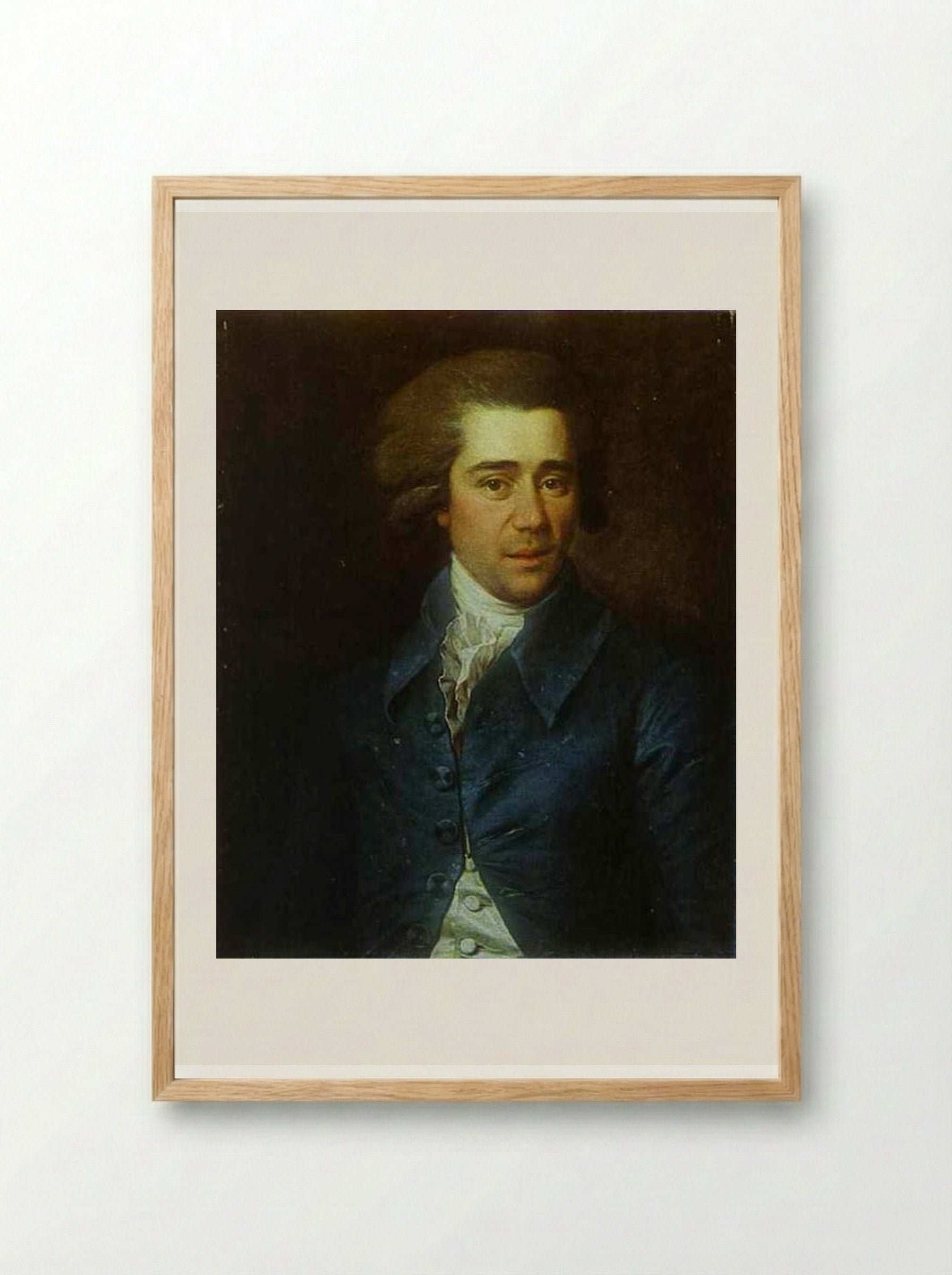 Portrait of Gubarev - Dmitry Levitzky - Framed Print Wood
