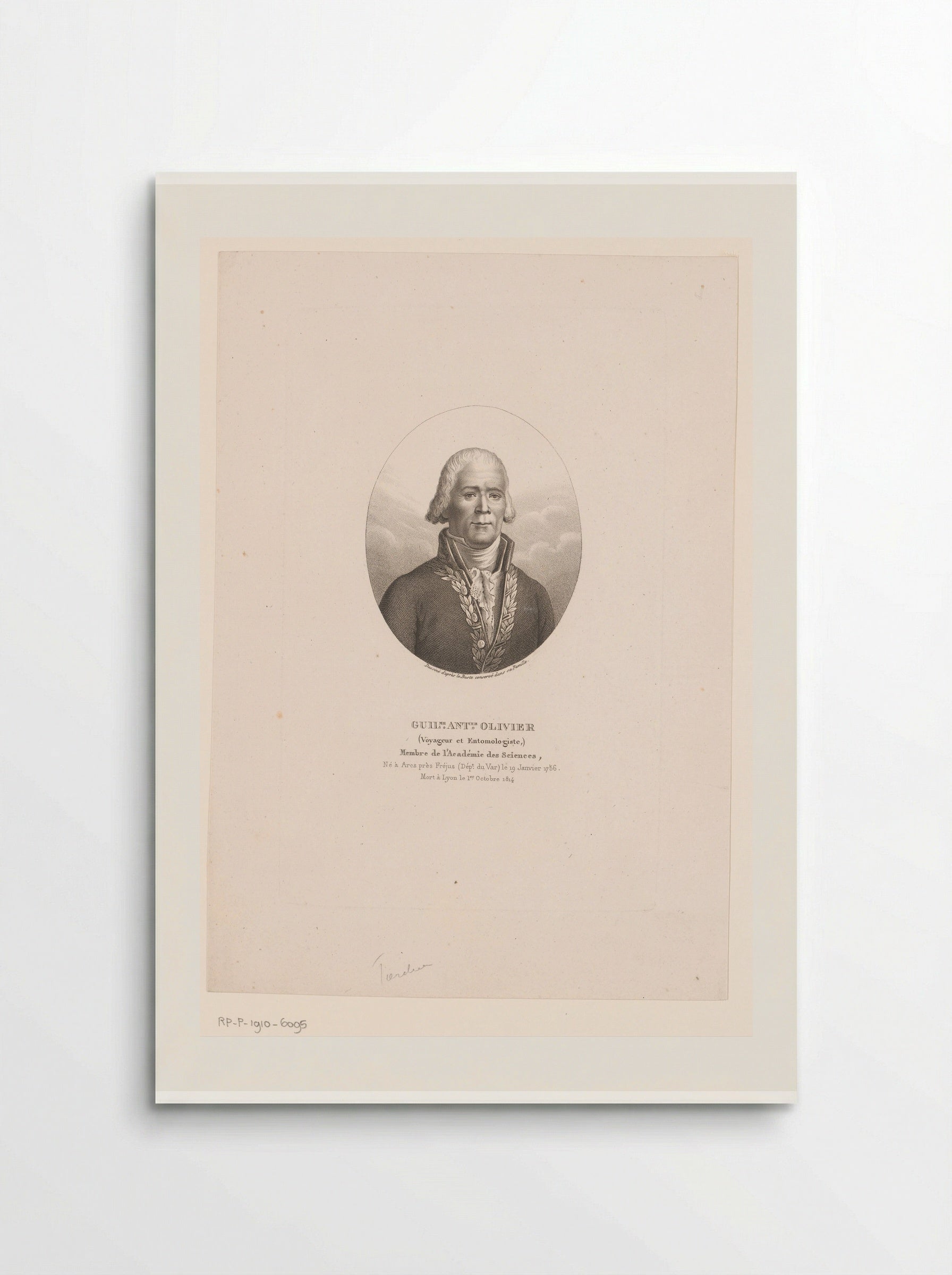 Portrait of Guillaume-Antoine Olivier - Ambroise Tardieu - Poster