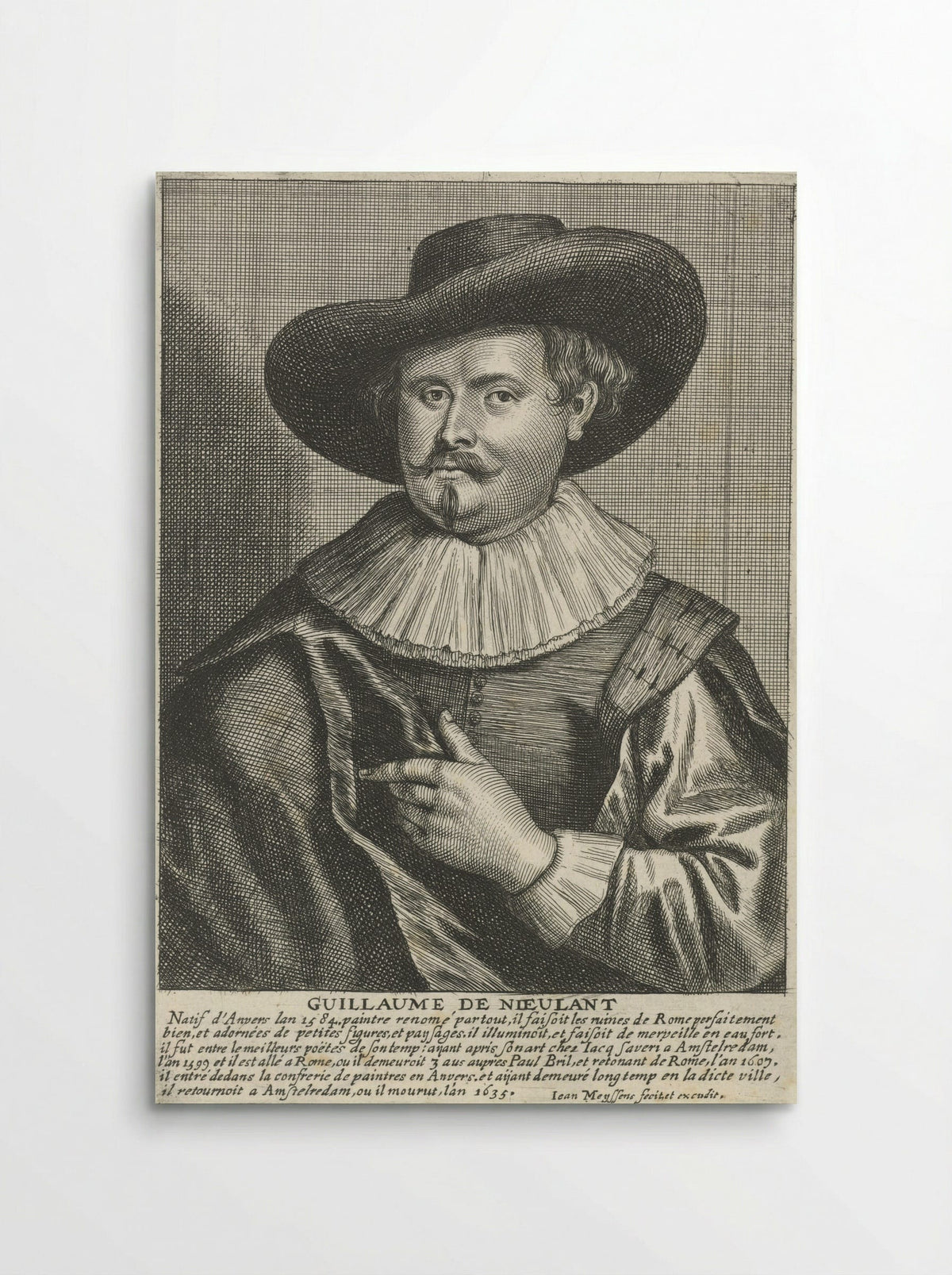 Portrait of Guilliam van Nieulandt II - Guilliam van Nieulandt II - Poster