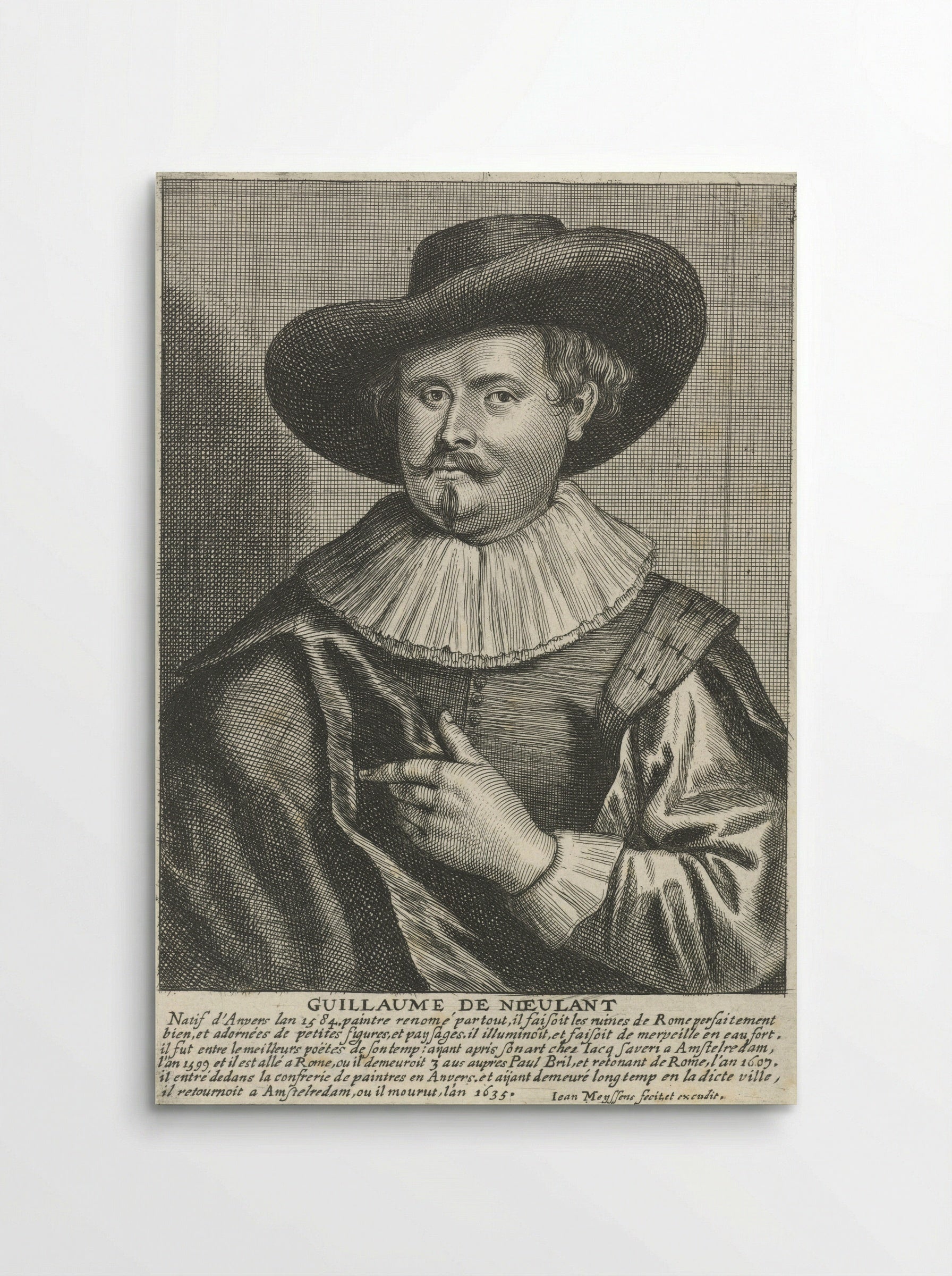 Portrait of Guilliam van Nieulandt II - Guilliam van Nieulandt II - Poster