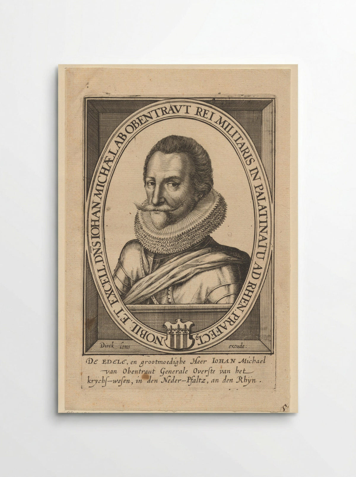 Portrait of Hans Michael Elias von Obentraut - Dirk Eversen Lons - Poster