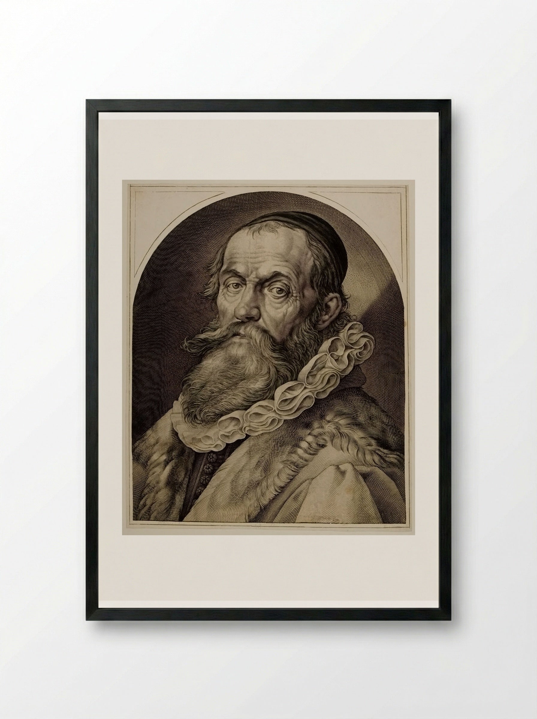 Portrait of Hendrik Goltzius - Jan Harmensz. Muller - Framed Print Black