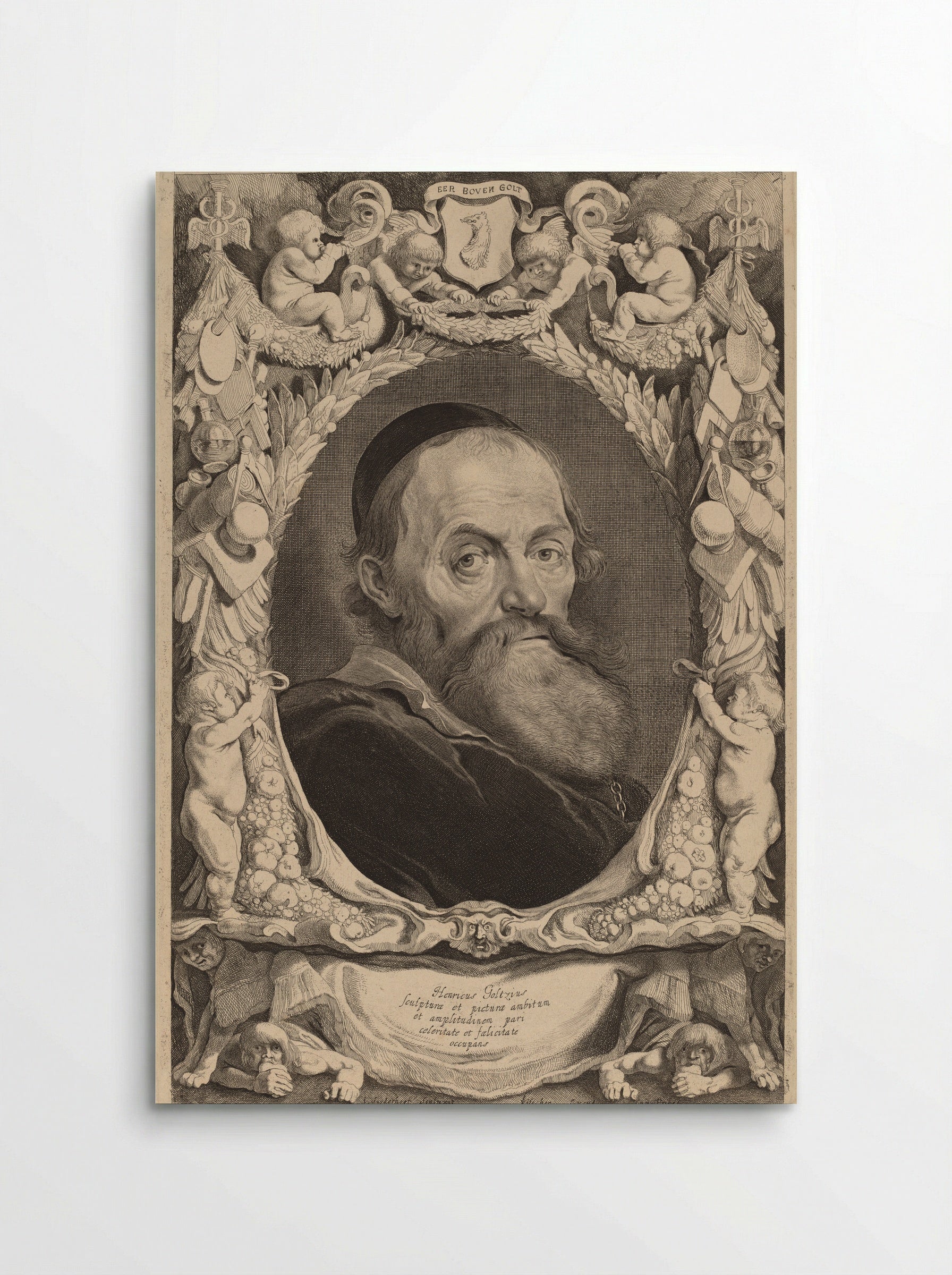 Portrait of Hendrik Goltzius - Jonas Suyderhoef - Poster