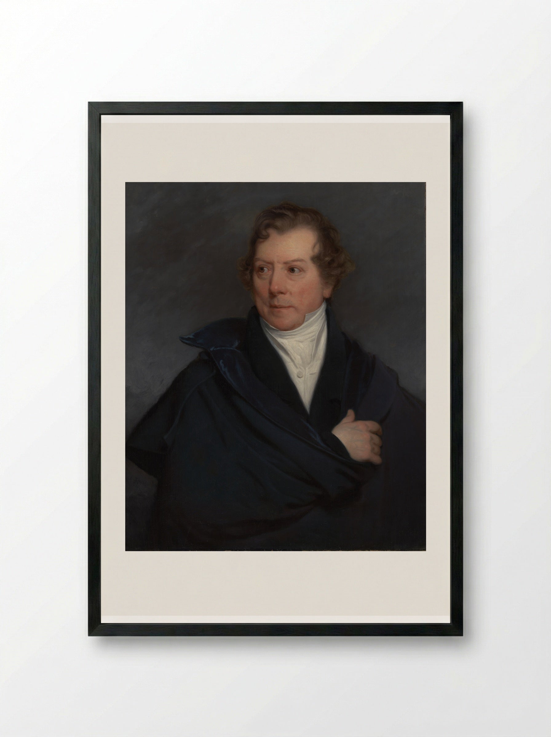 Portrait of Hendrik Voogd - Charles Howard Hodges - Framed Print Black