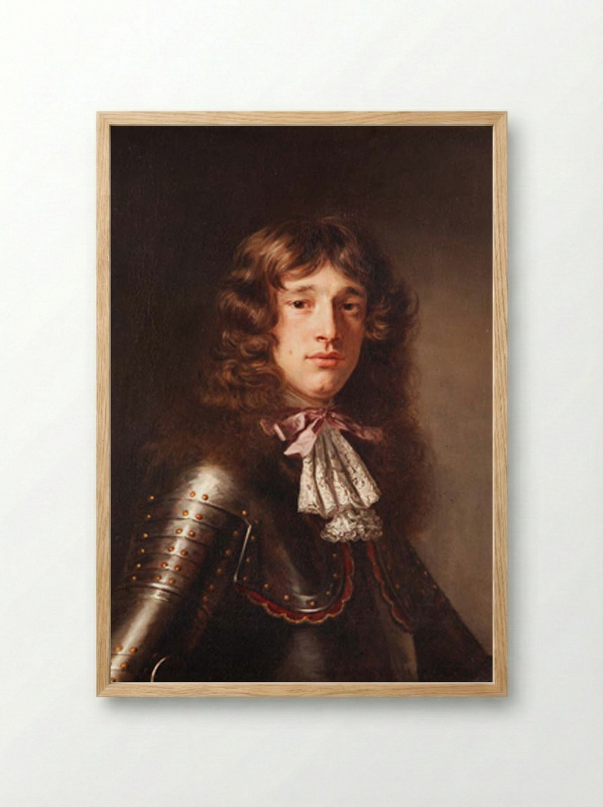 Portrait of Hendrik de Sandra - Pieter van Anraedt - Framed Print Wood