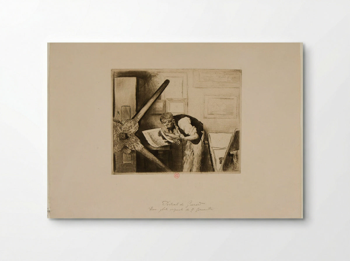 Portrait of Henri-Charles Guérard - Norbert Goeneutte - Poster