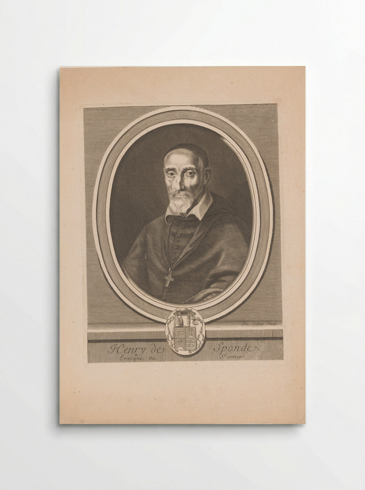 Portrait of Henri de Sponde - Jacques Lubin - Poster