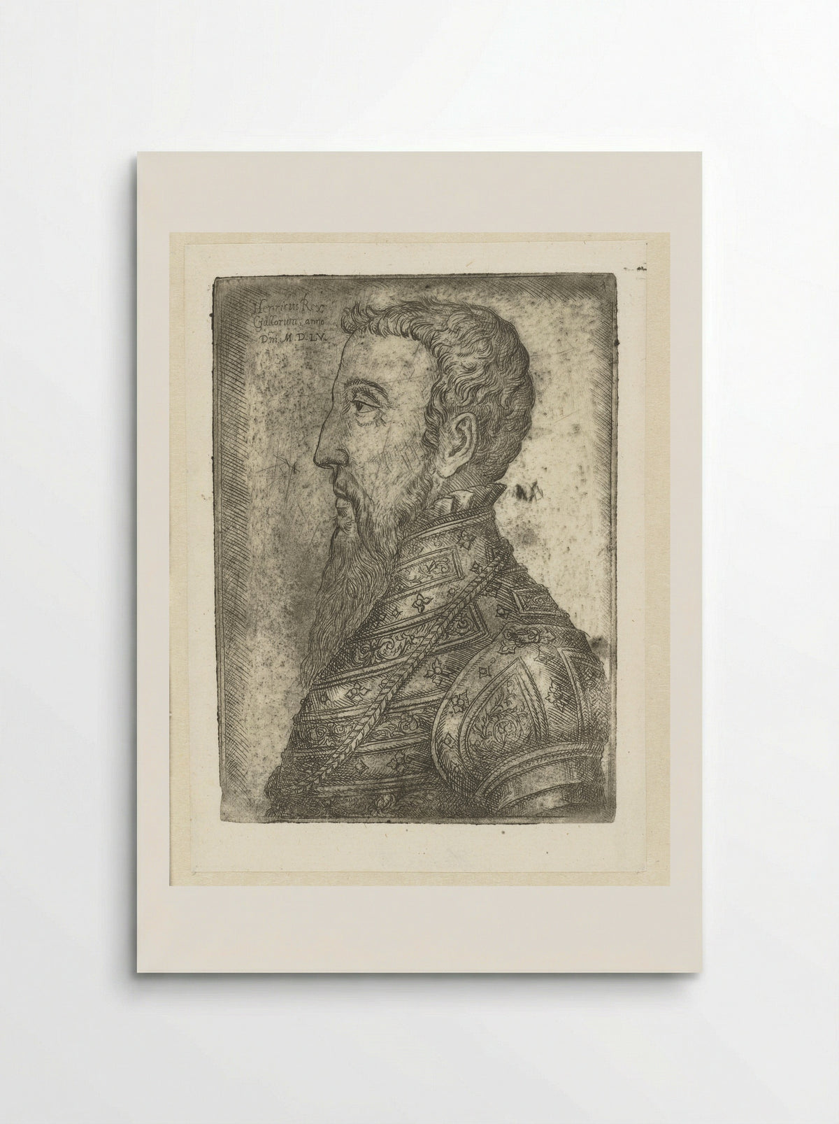 Portrait of Henry II of France - Jan Cornelisz Vermeyen - Poster
