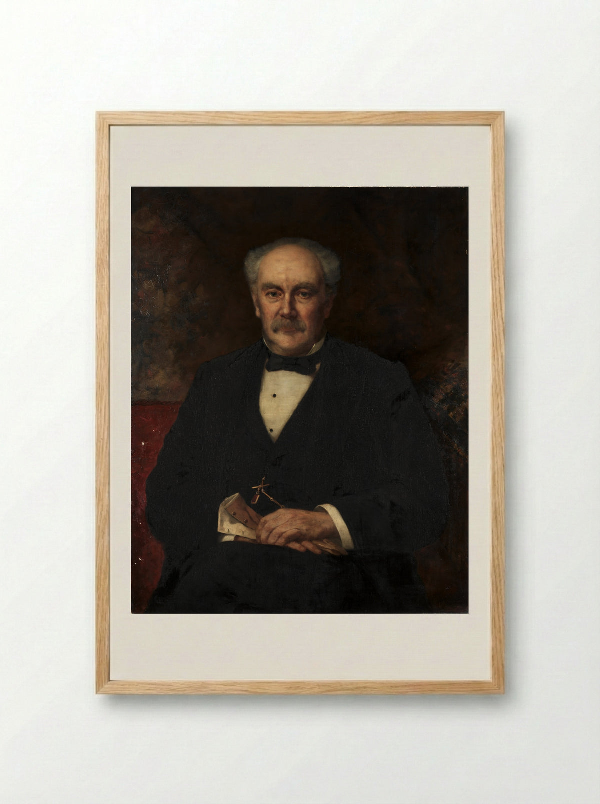 Portrait of Hinman B. Hurlbut - John Harrison Witt - Framed Print Wood